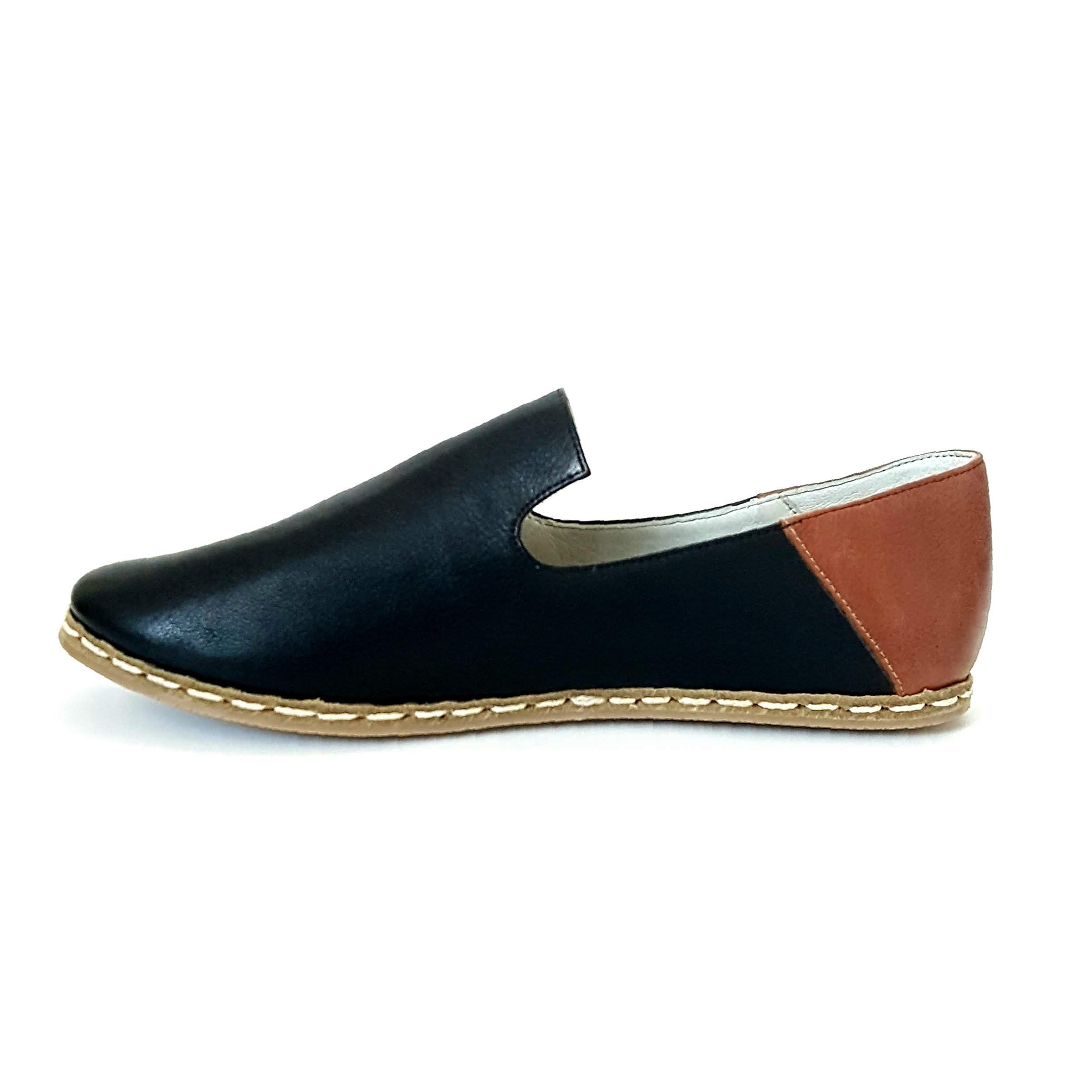 Deniz Loafers in Black & Coconut