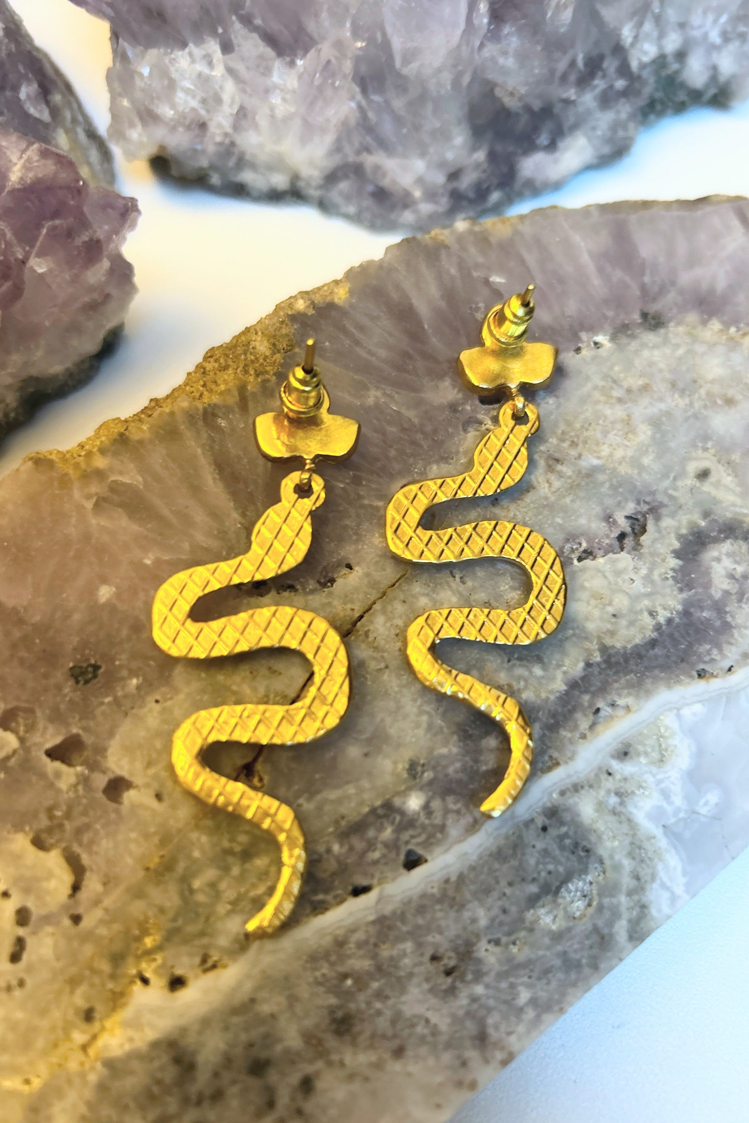 Coral Snake Earrings