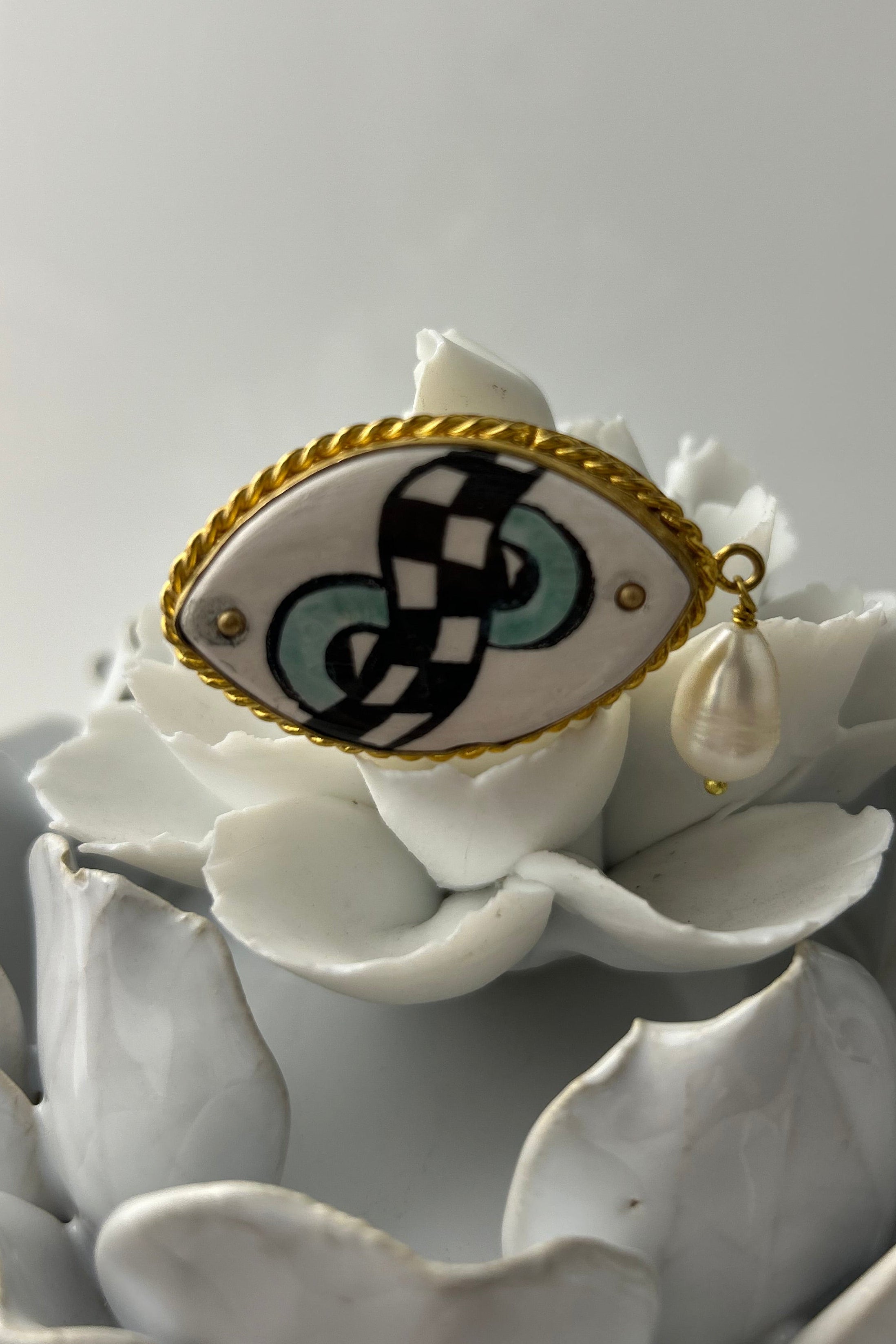 Small Evil Eye Brooch