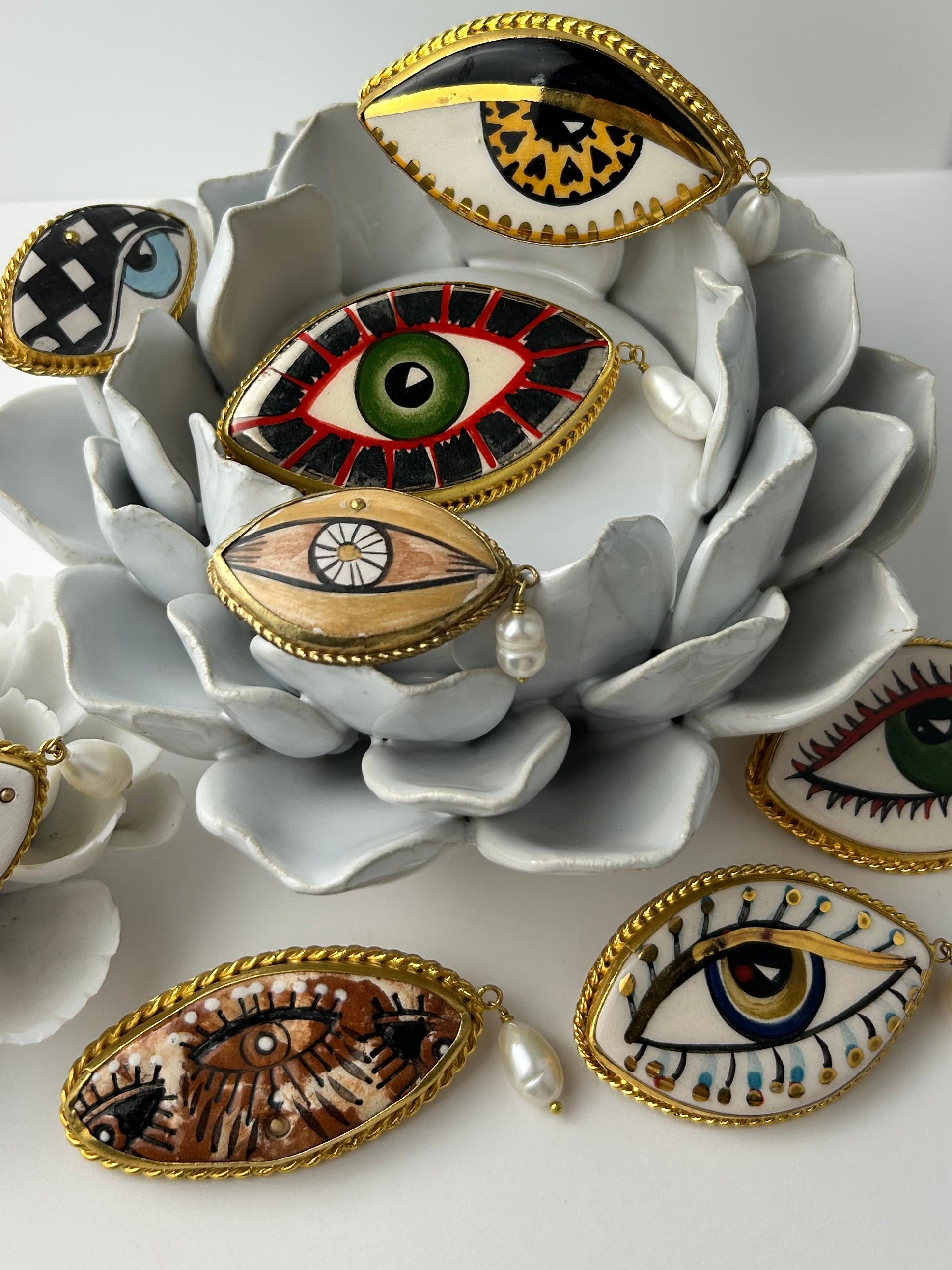 Small Evil Eye Brooch