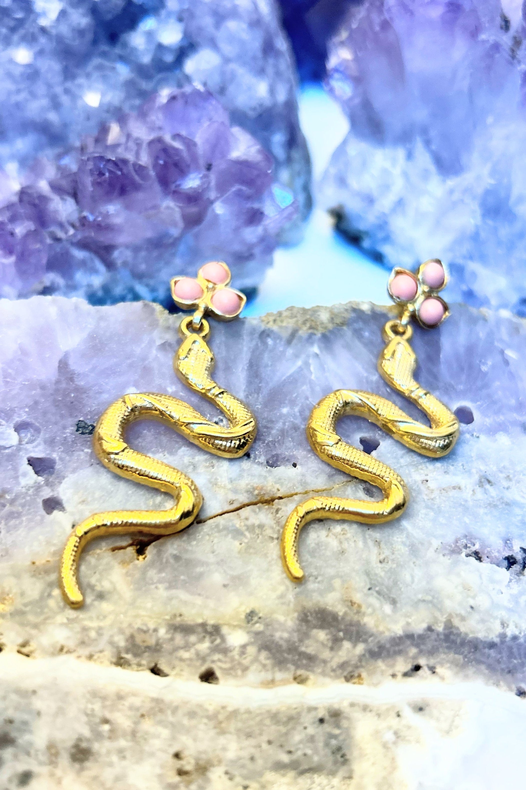 Coral Snake Earrings