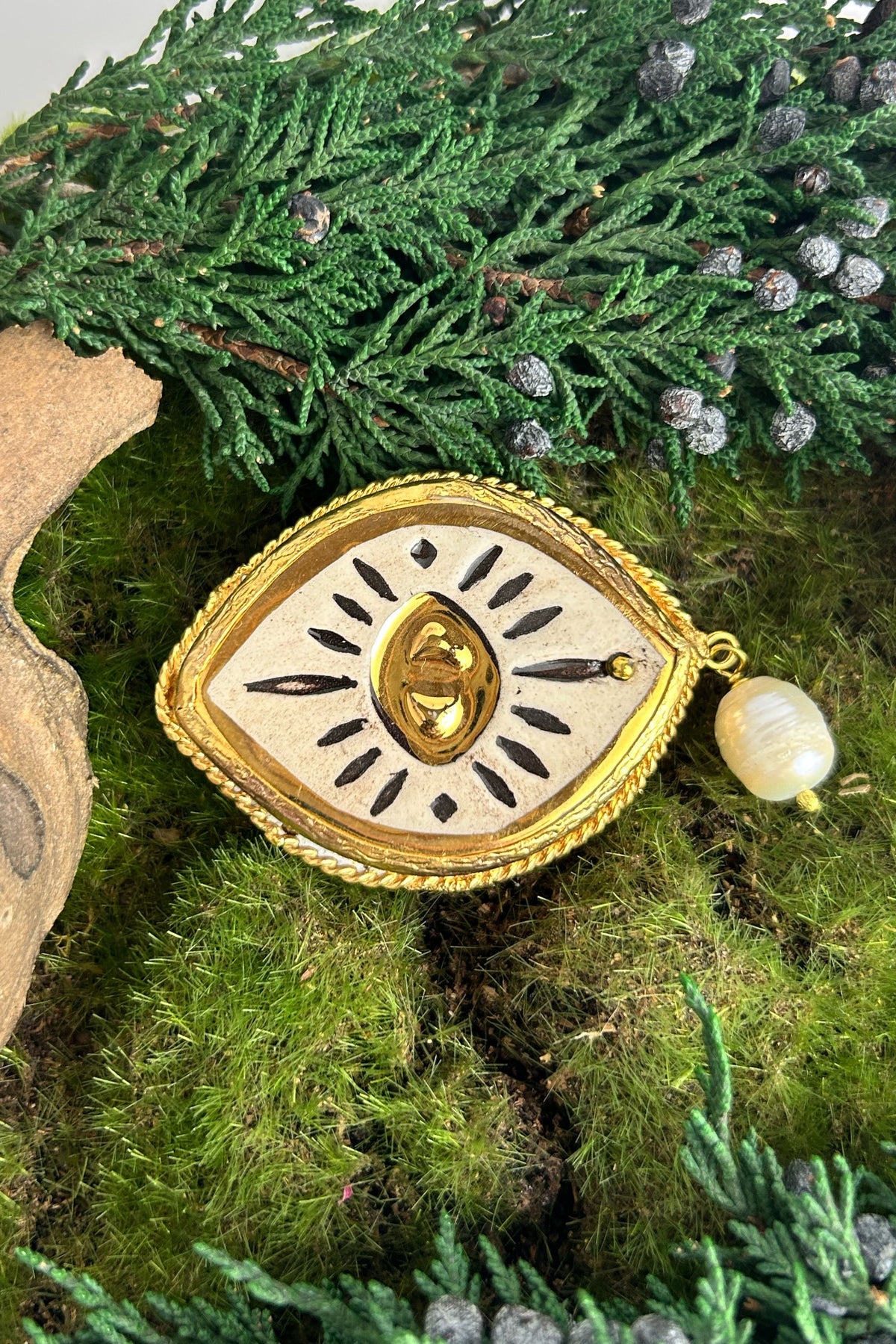Small Evil Eye Brooch