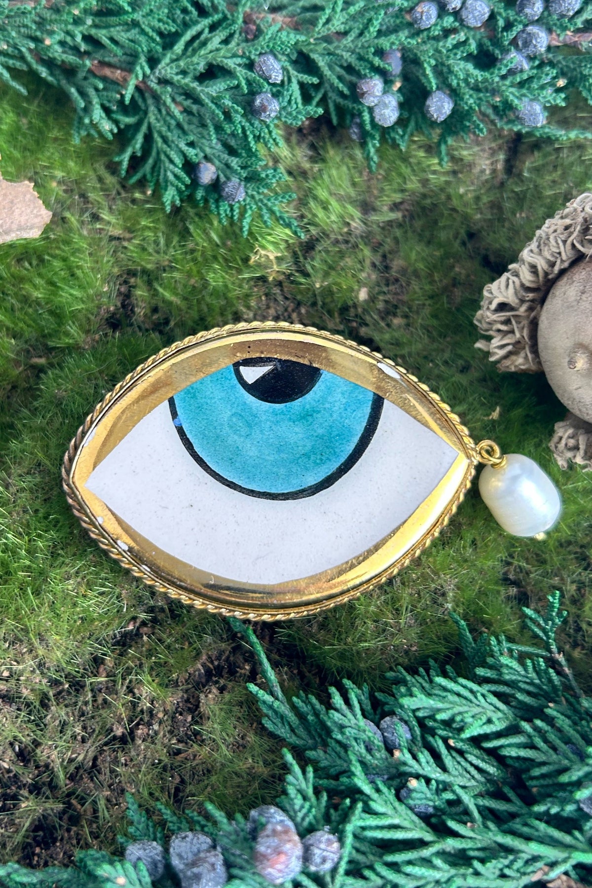 Evil Eye Brooch
