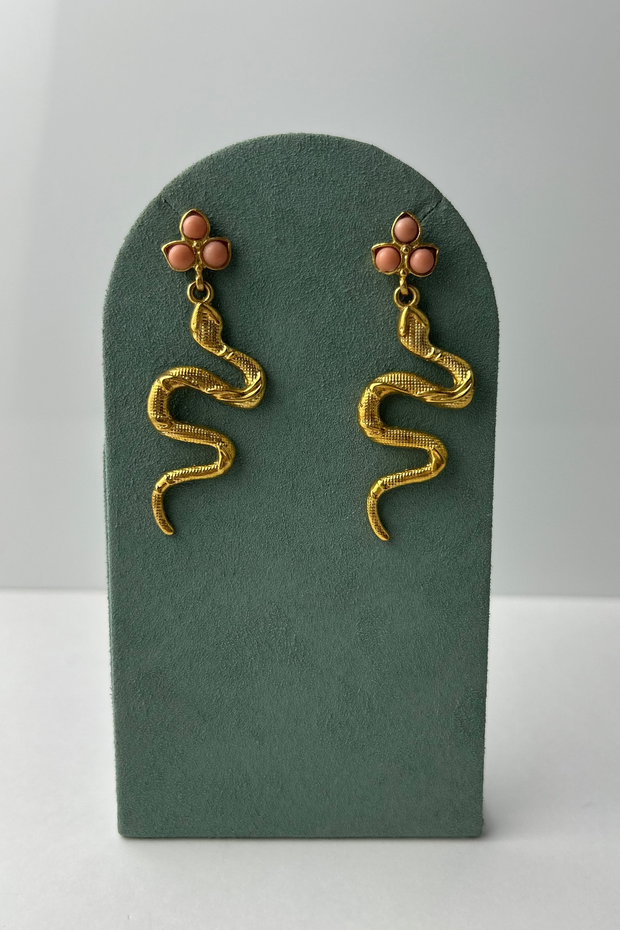Coral Snake Earrings