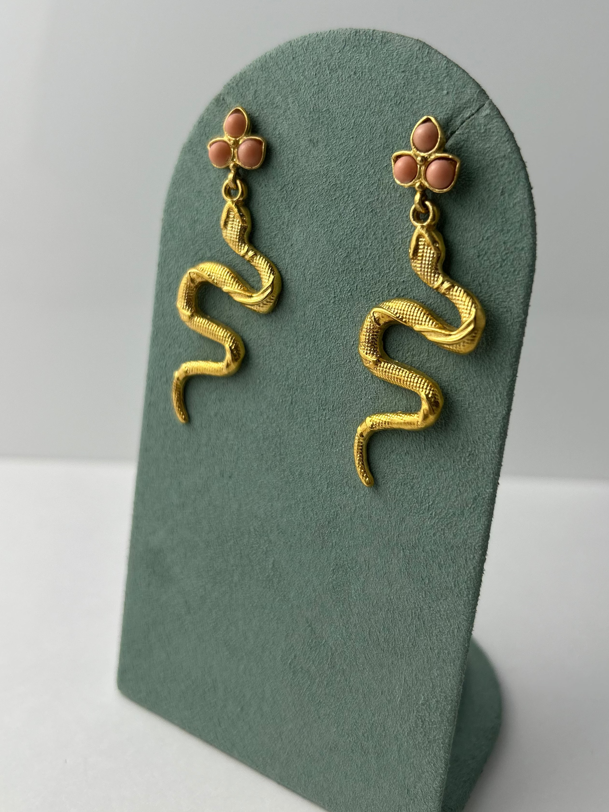Coral Snake Earrings