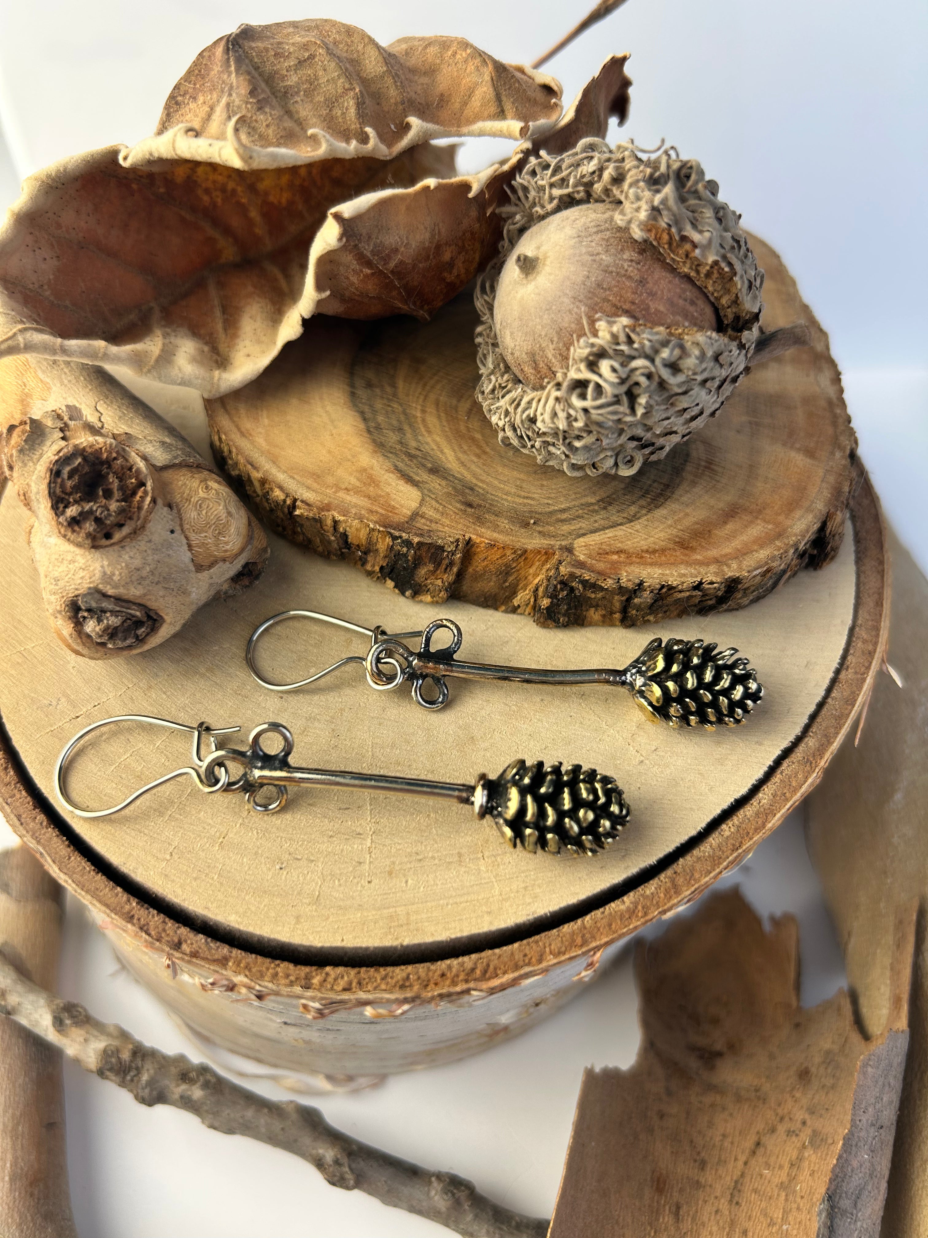 Pine Cone Earrings