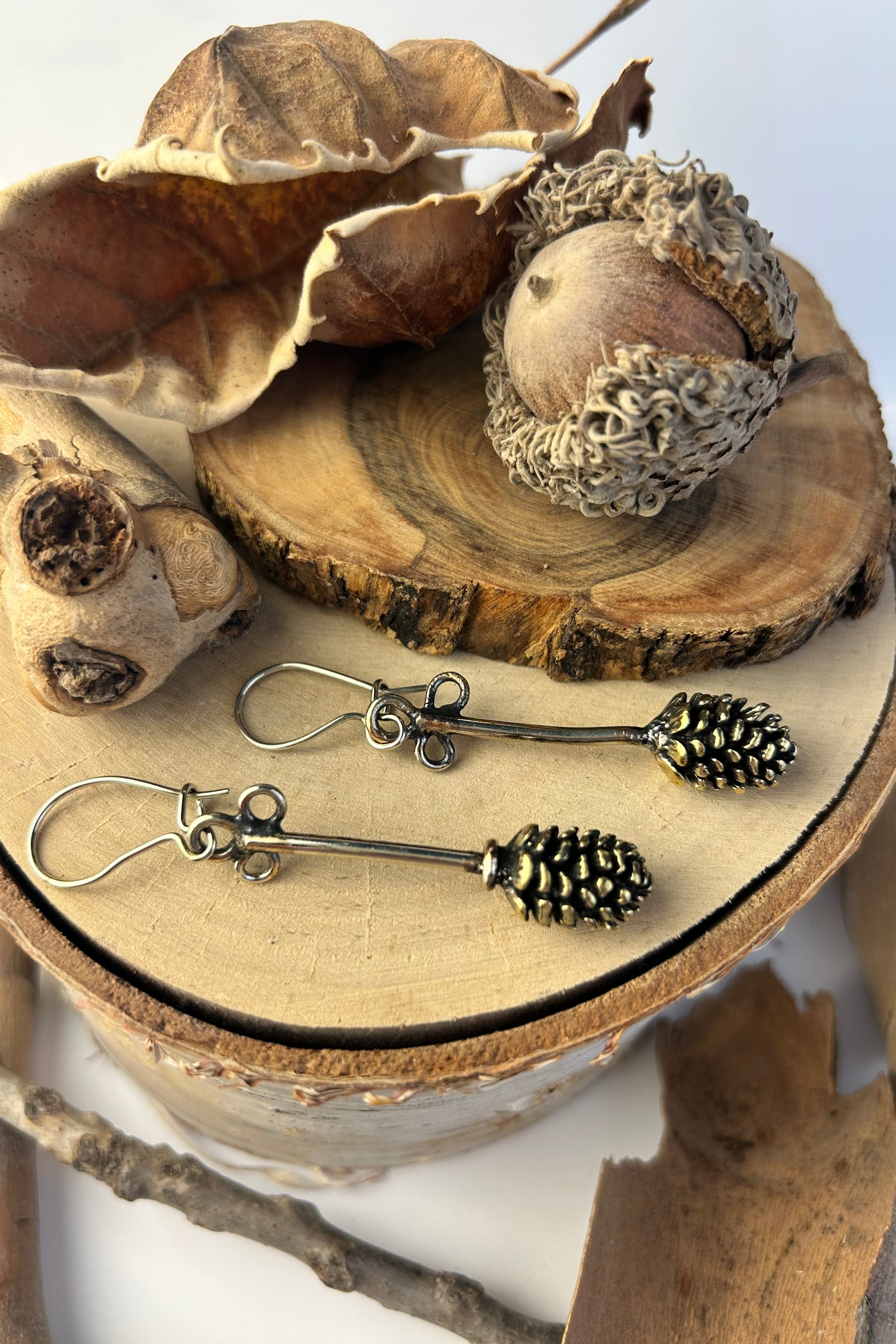 Pine Cone Earrings