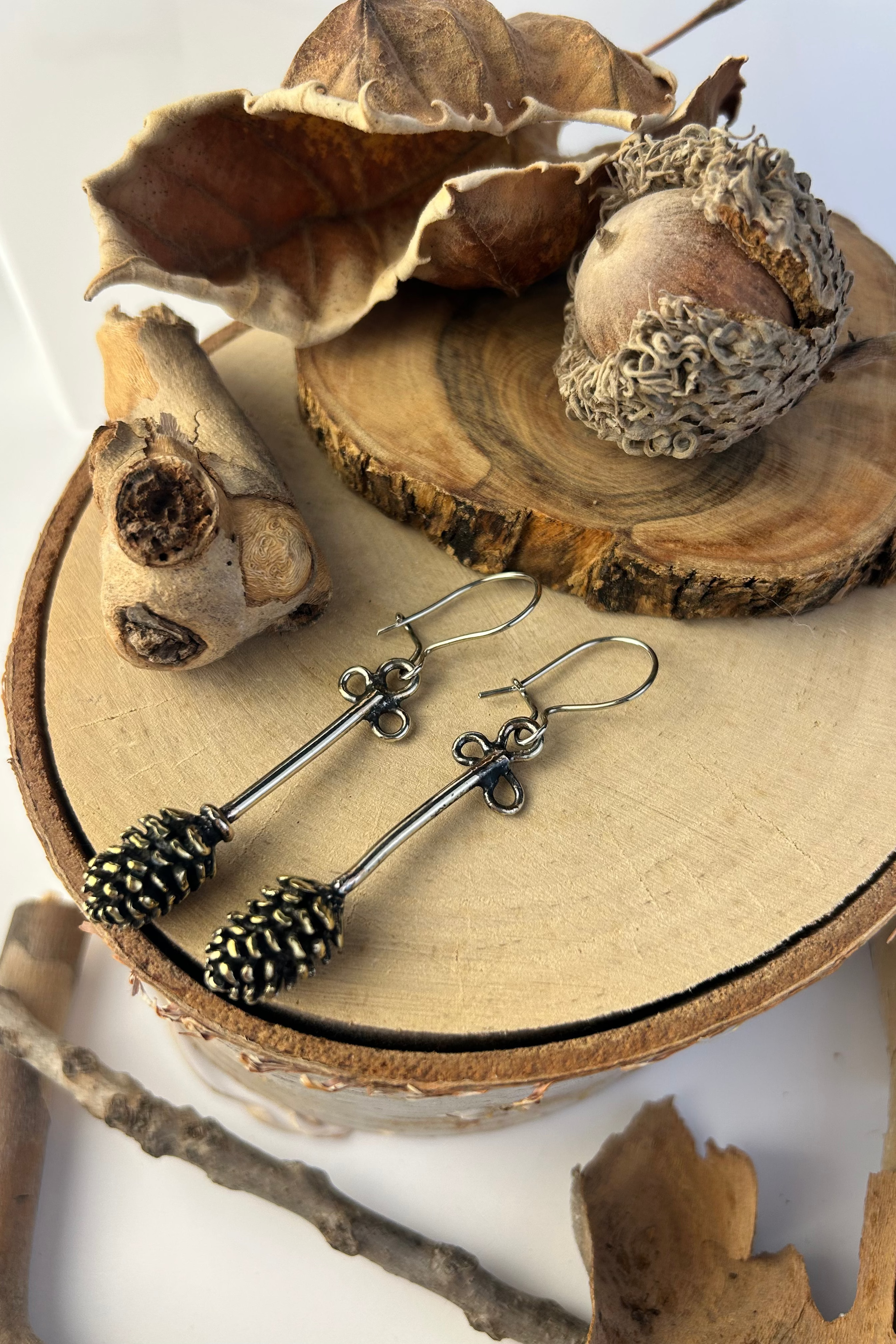 Pine Cone Earrings