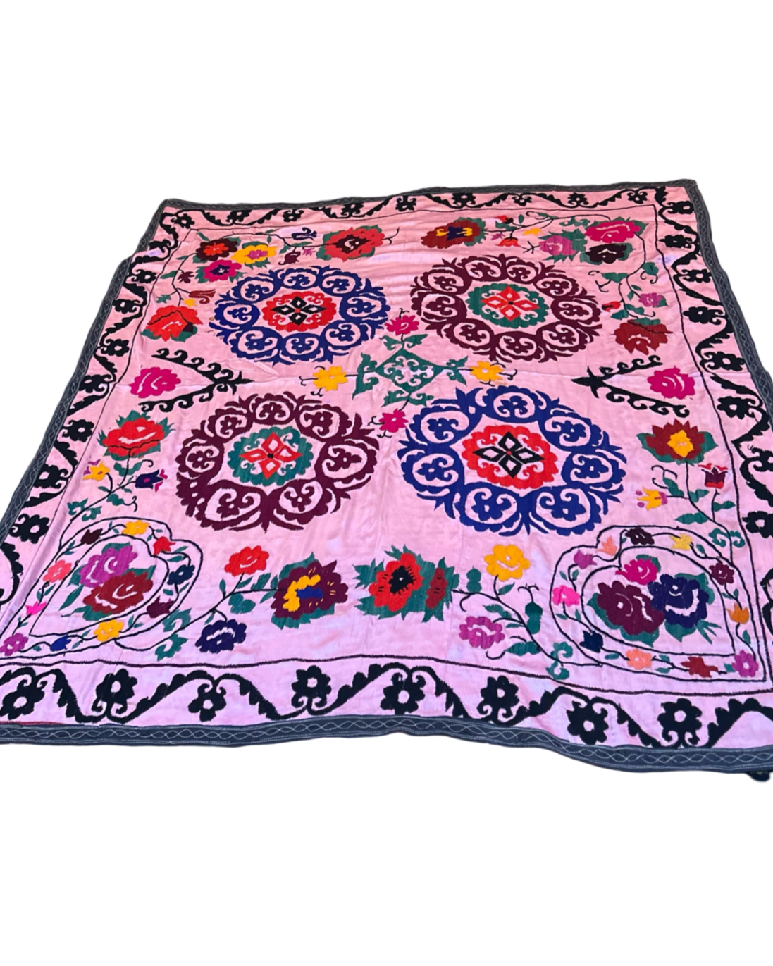 Suzani Tapestry in Rose