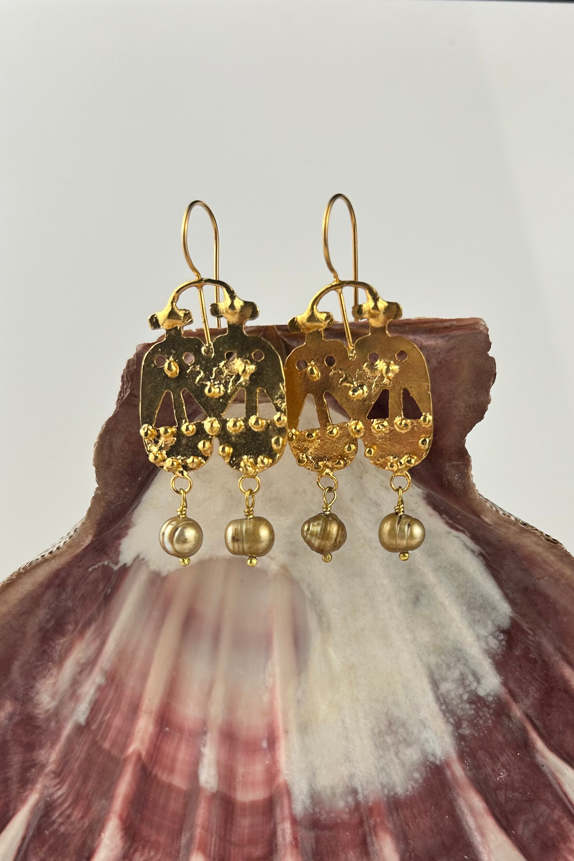 Pompei & Pearl Bead Earrings