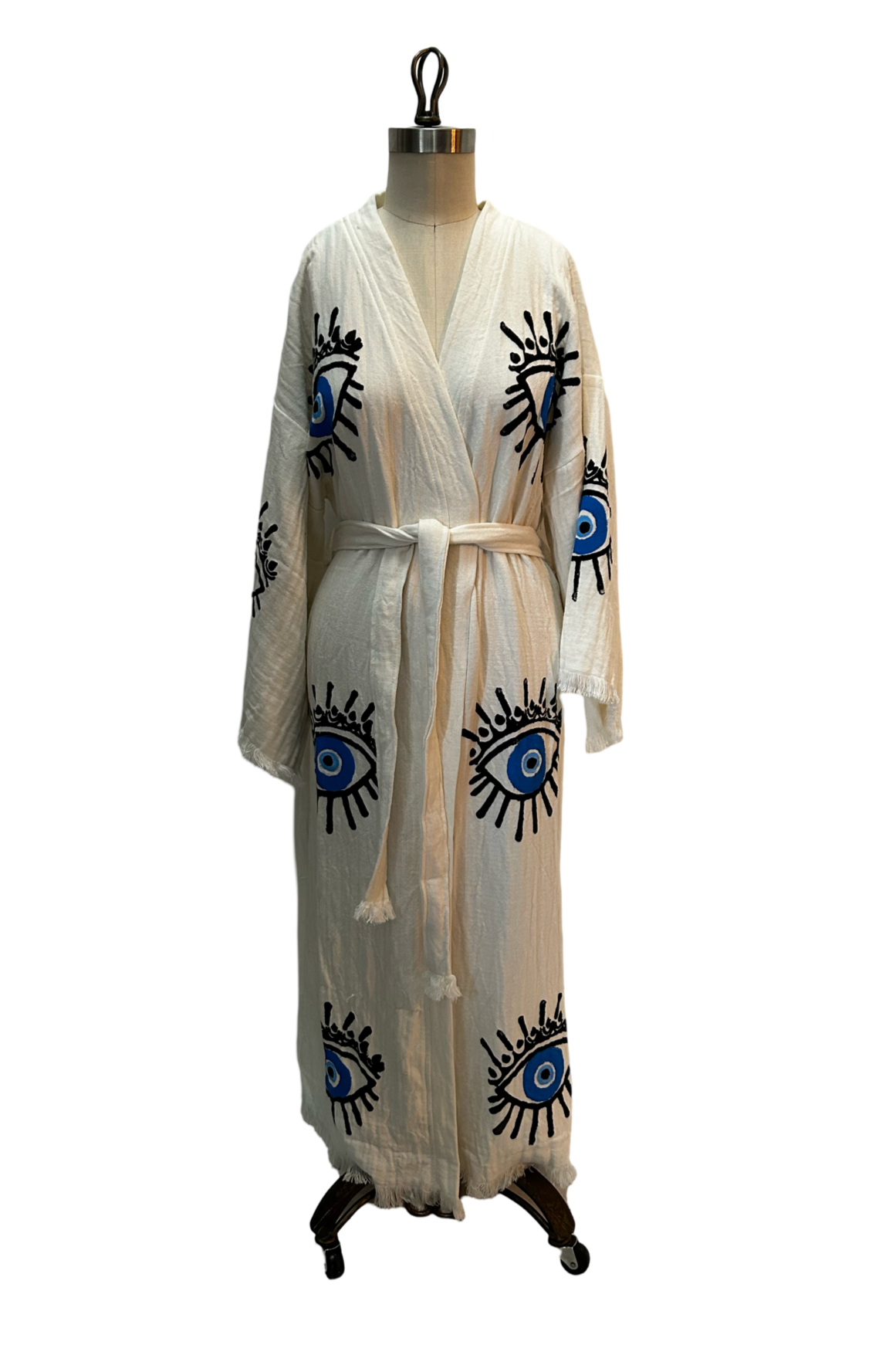 Evil Eye Robe in White