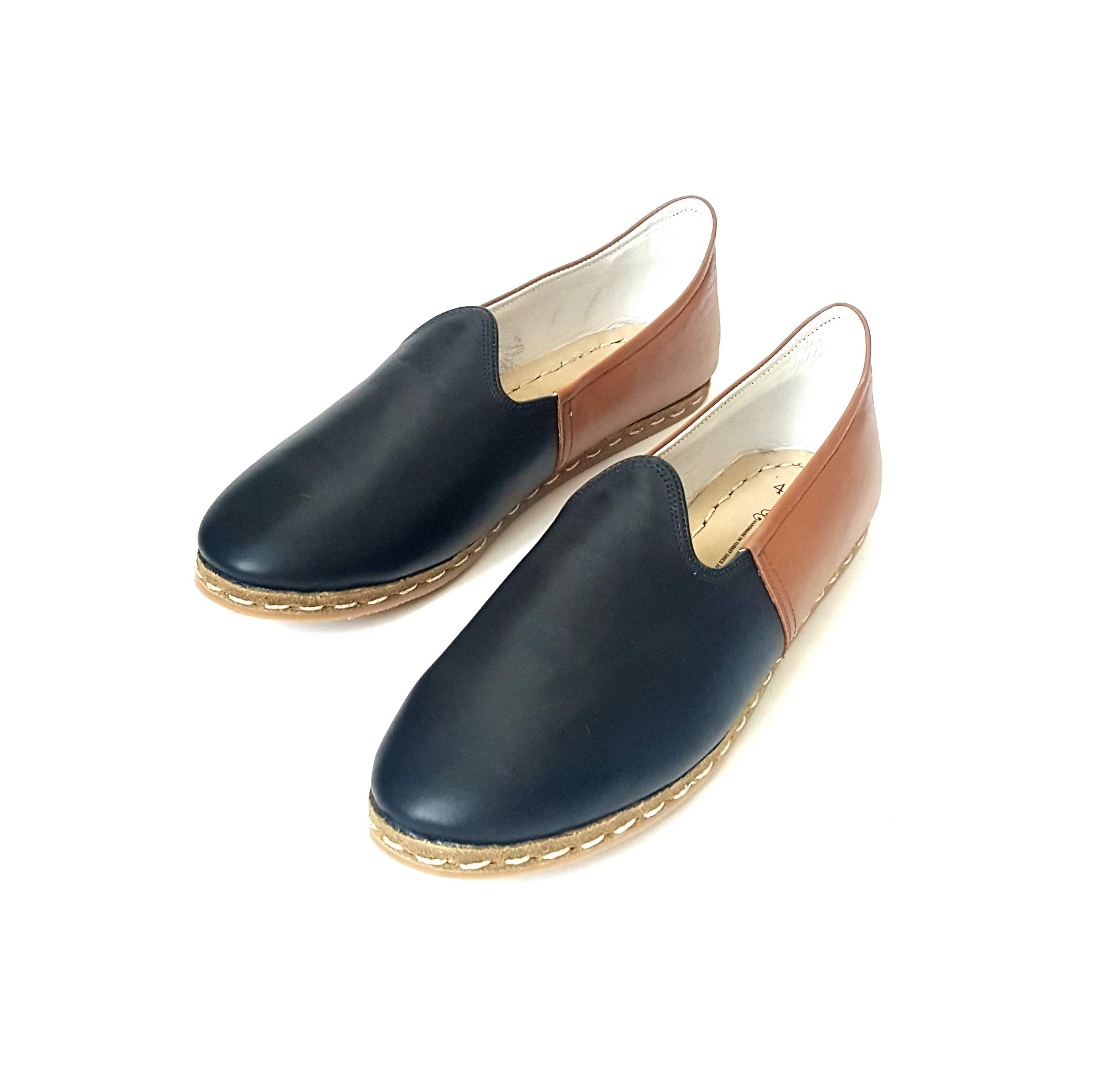 Emir Loafers in Black & Tobacco