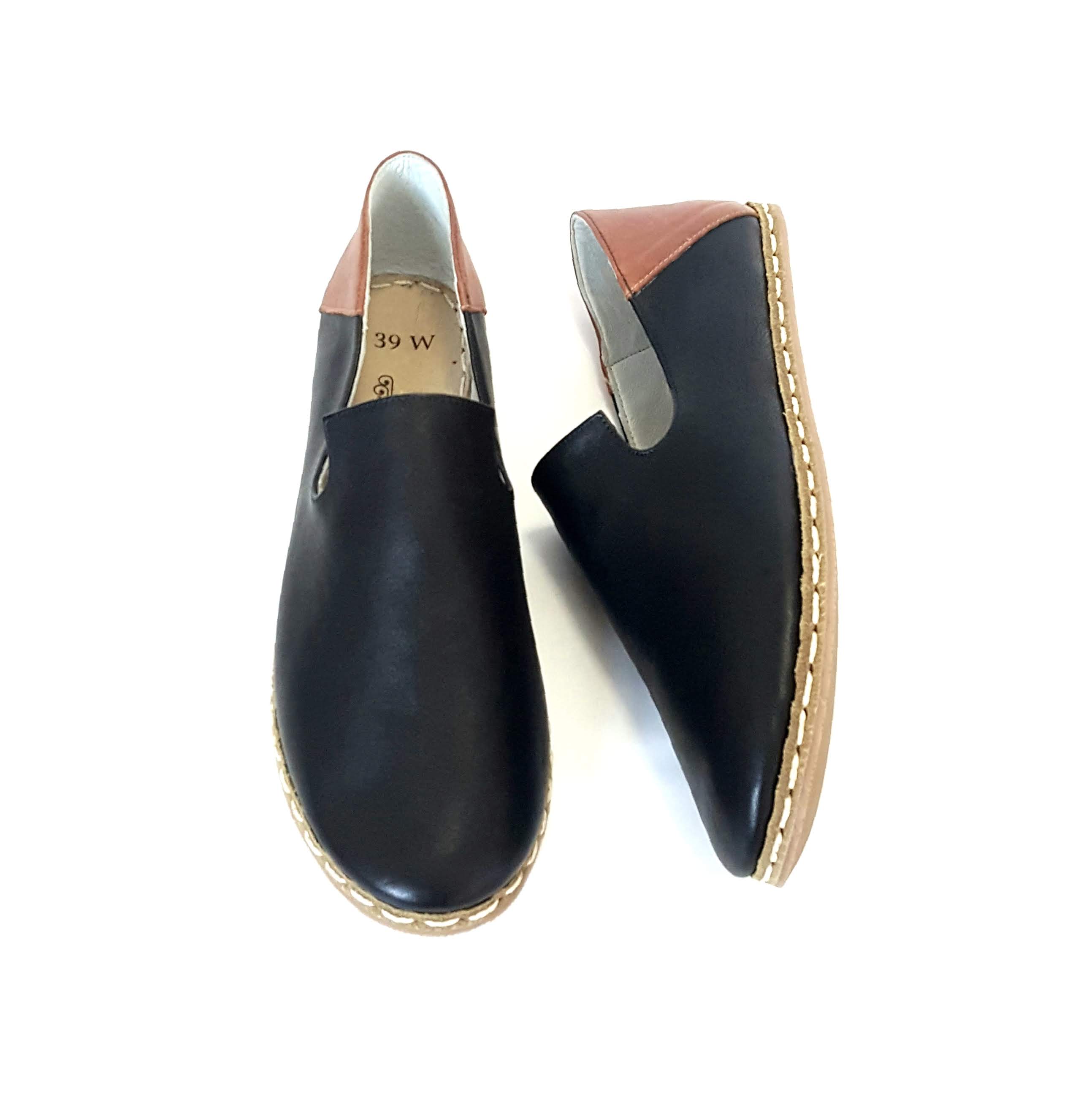 Deniz Loafers in Black & Coconut