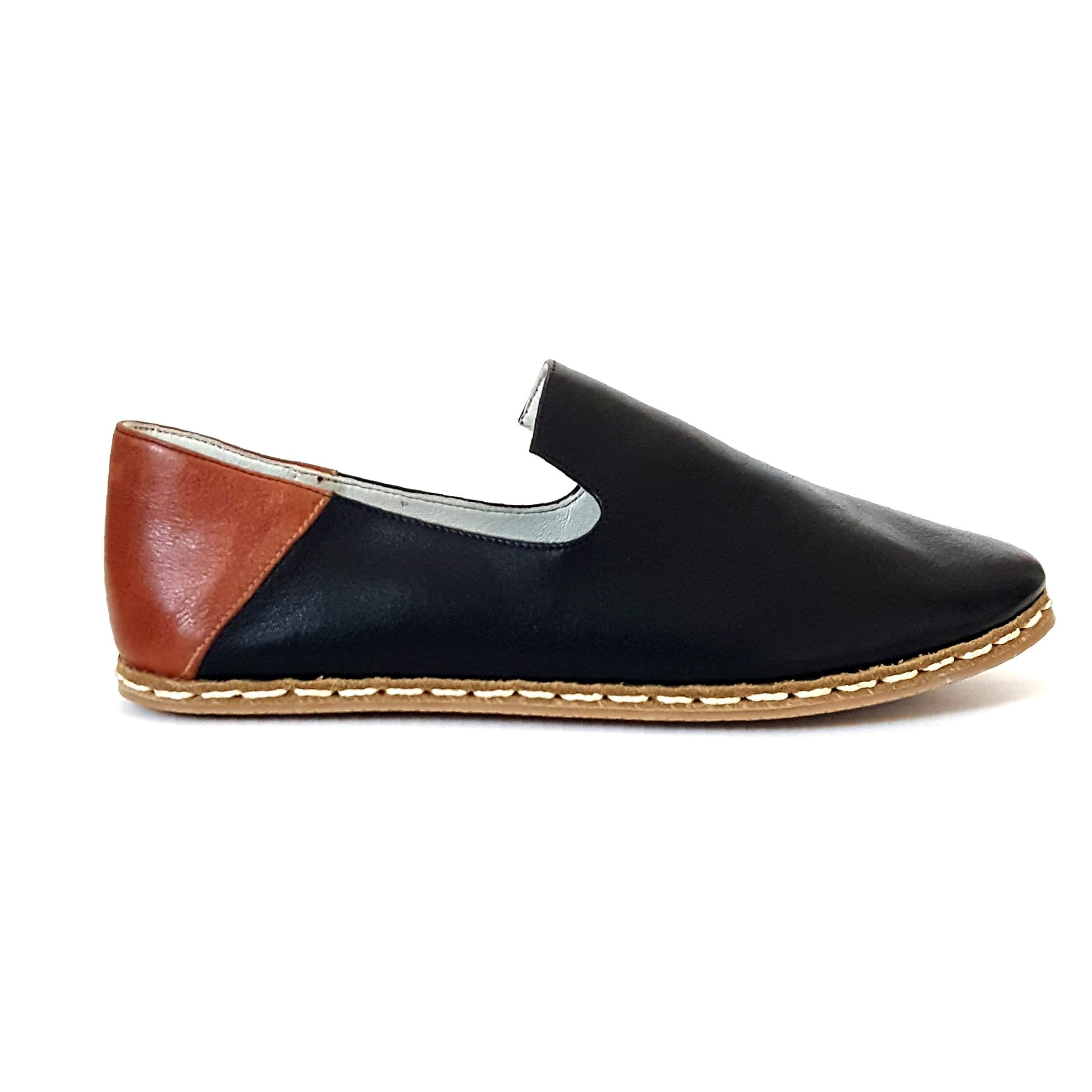 Deniz Loafers in Black & Coconut