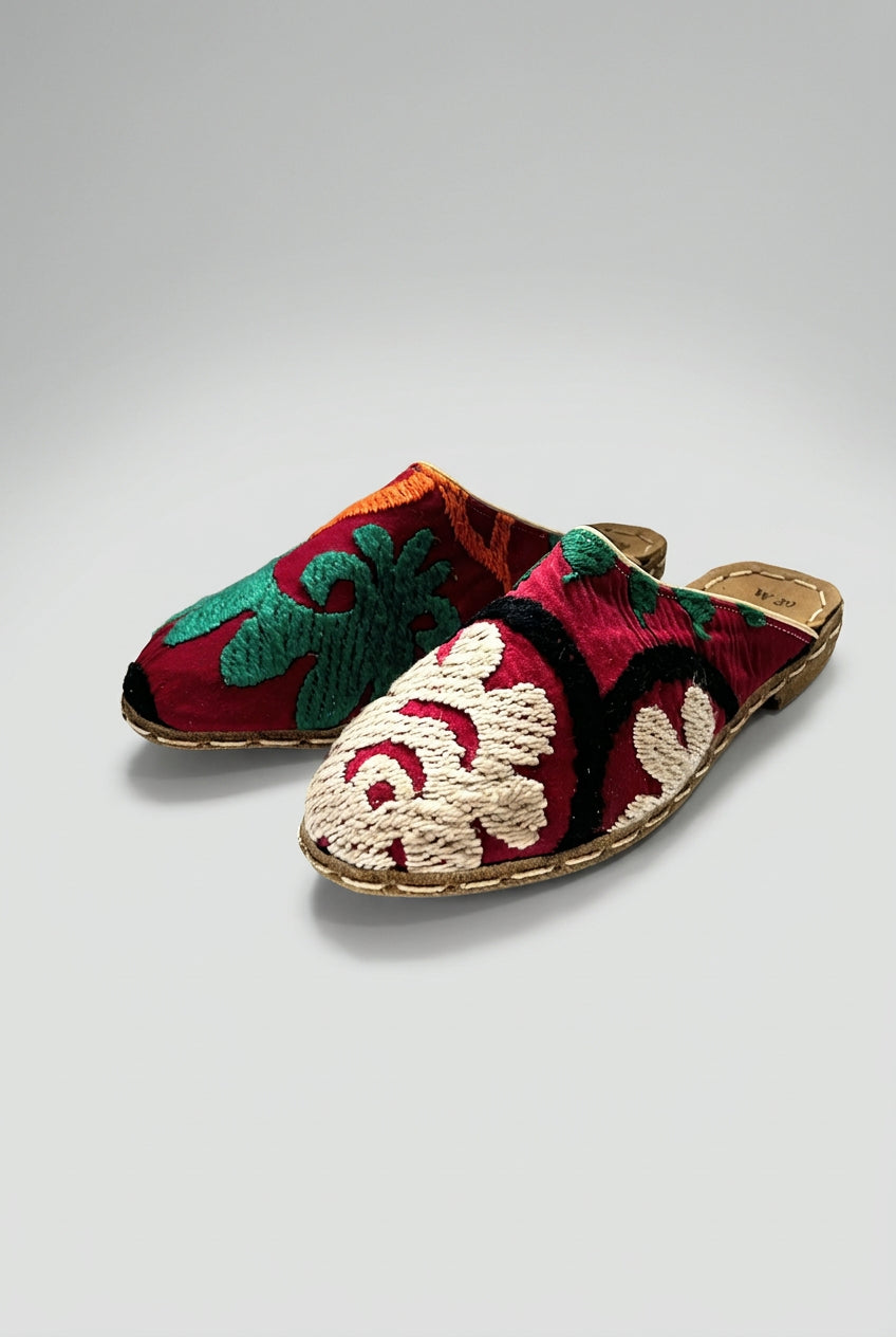 Frida Mules in Suzani
