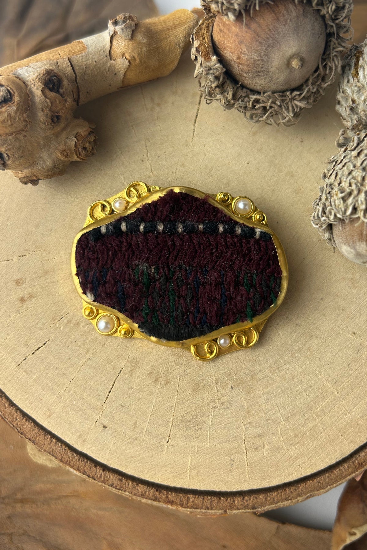 Textile Brooch