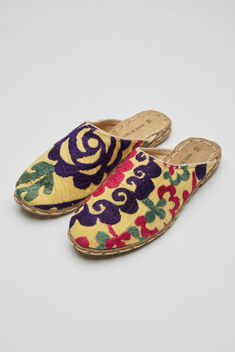 Frida Mules in Suzani