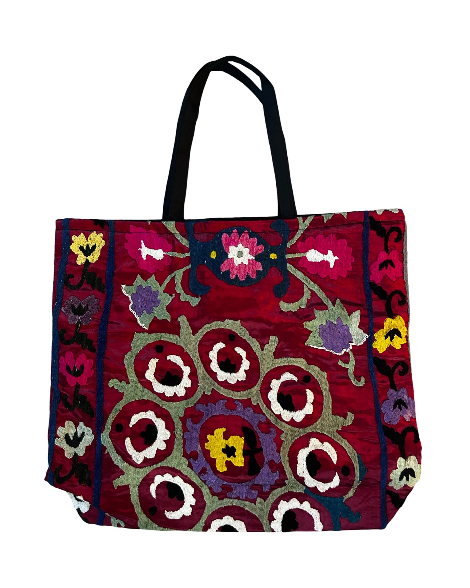Suzani Burgundy Tote