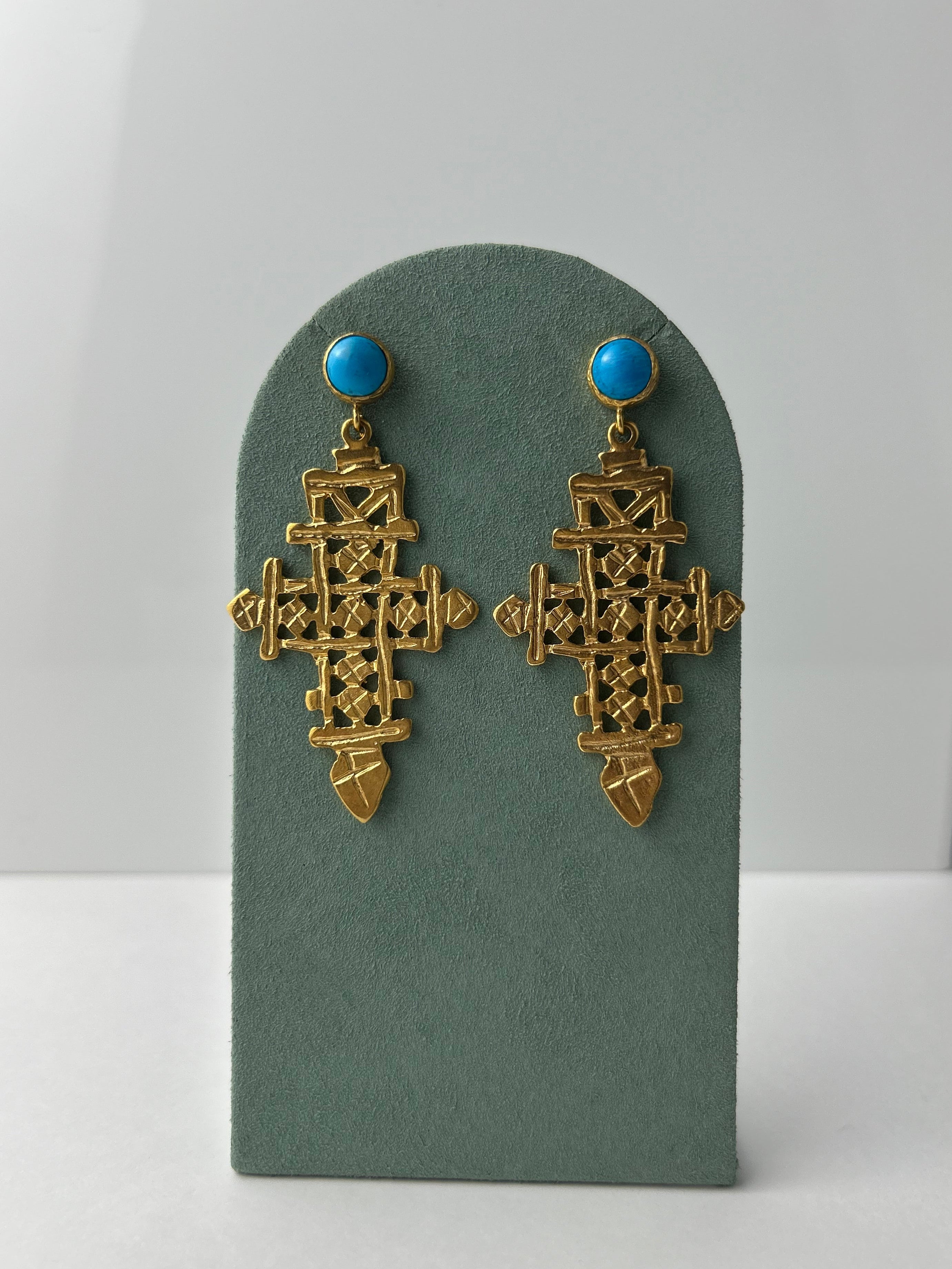 Coptic Cross Earrings