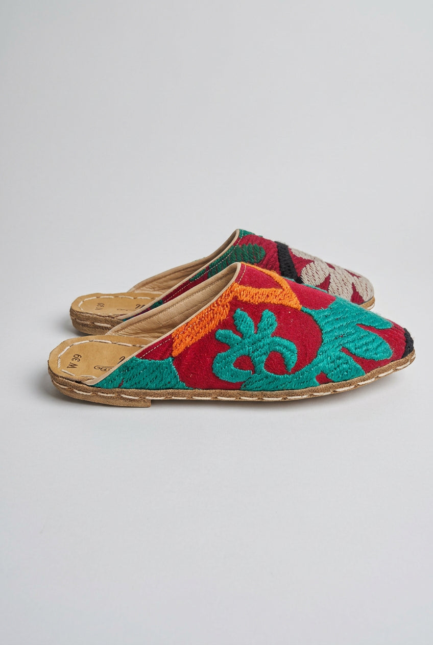 Frida Mules in Suzani