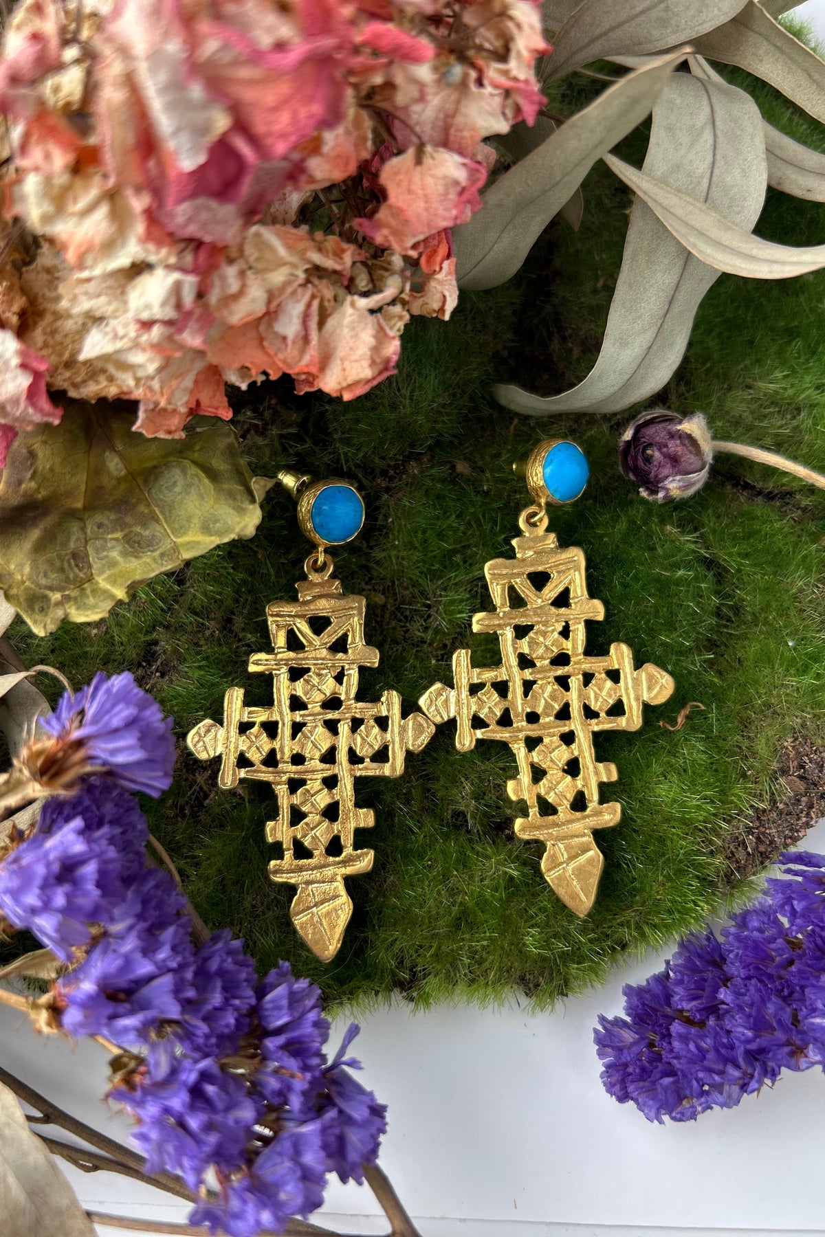 Coptic Cross Earrings