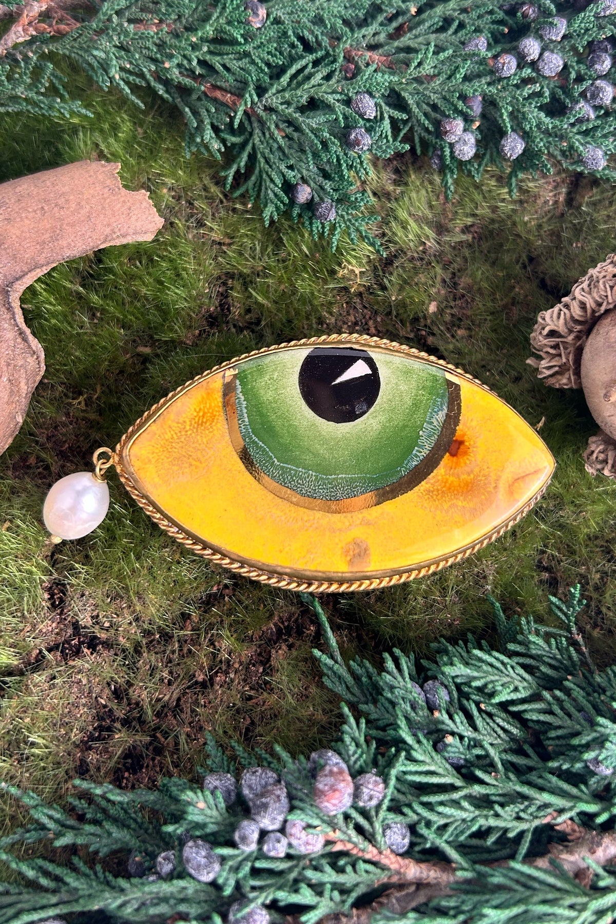 Evil Eye Brooch