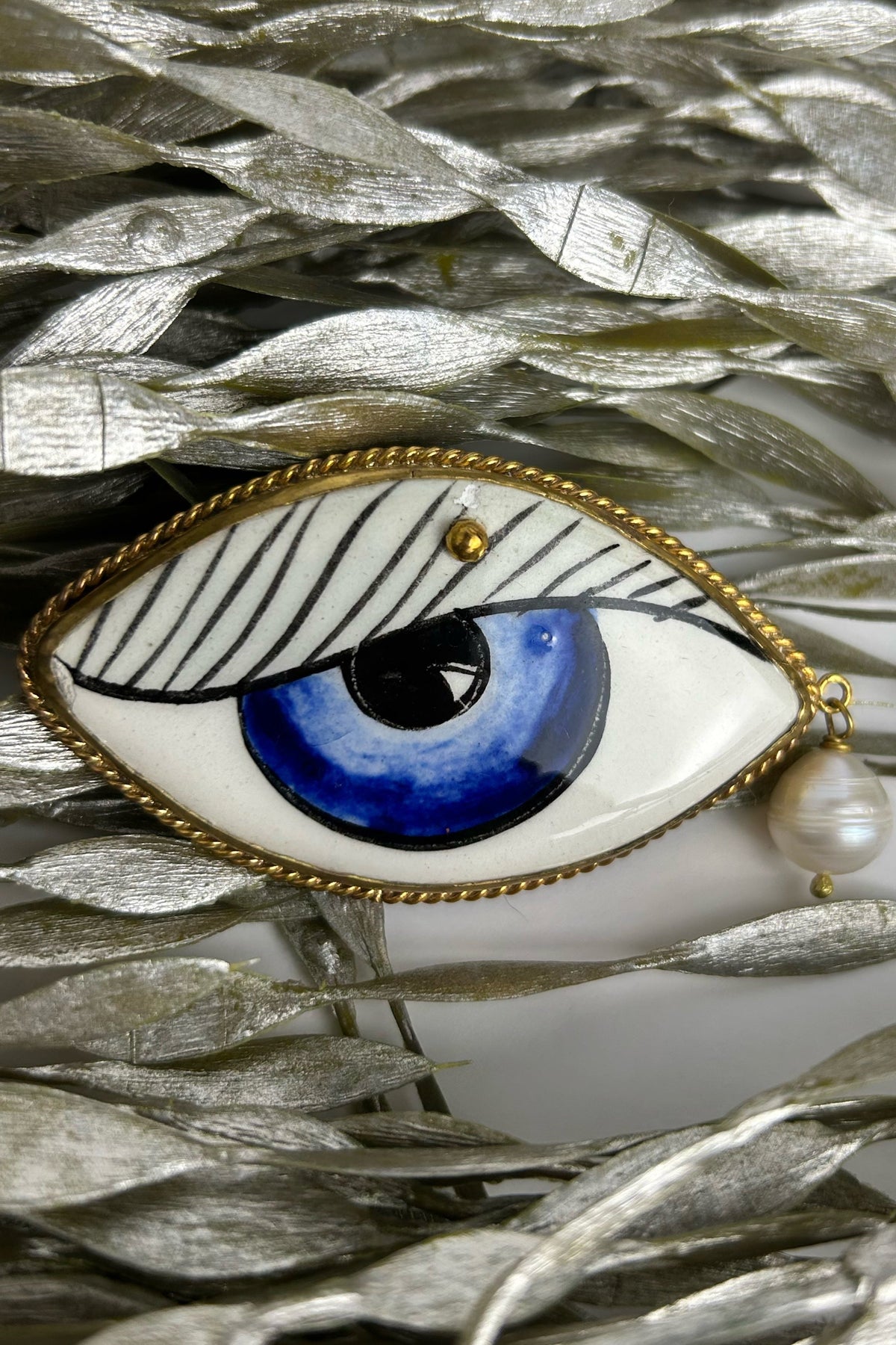 Evil Eye Brooch