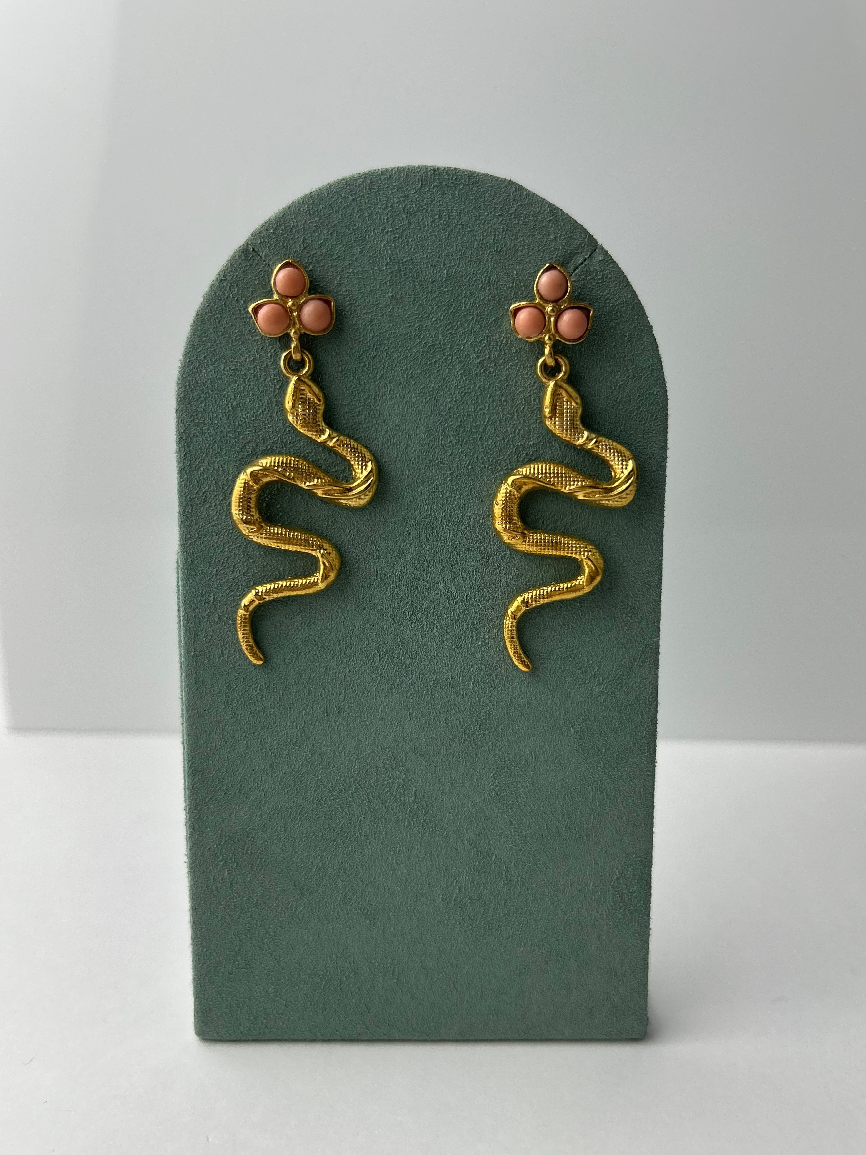 Coral Snake Earrings