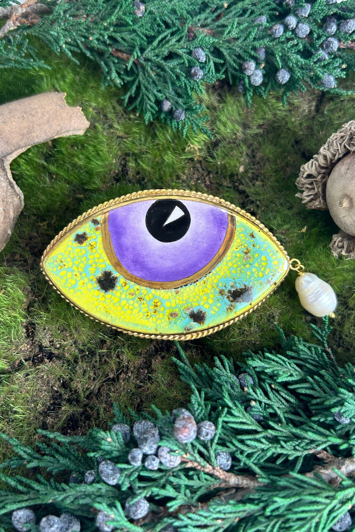 Evil Eye Brooch