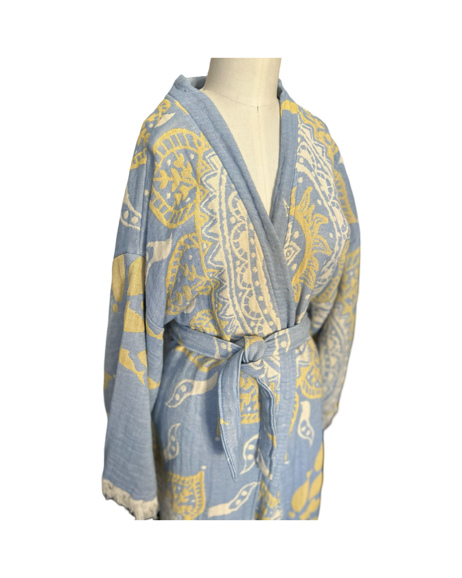 Sunburst Robe in Light Blue