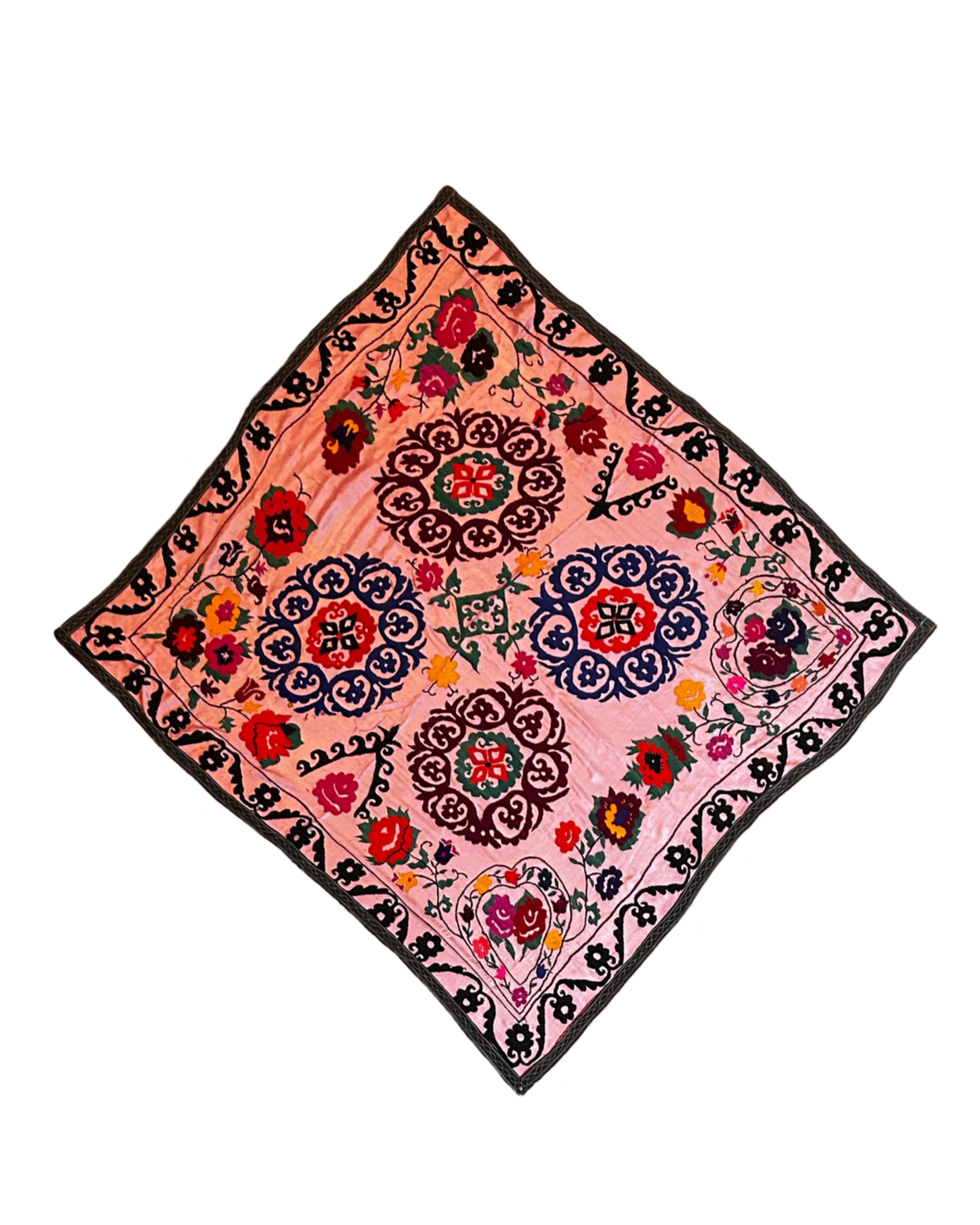 Suzani Tapestry in Rose