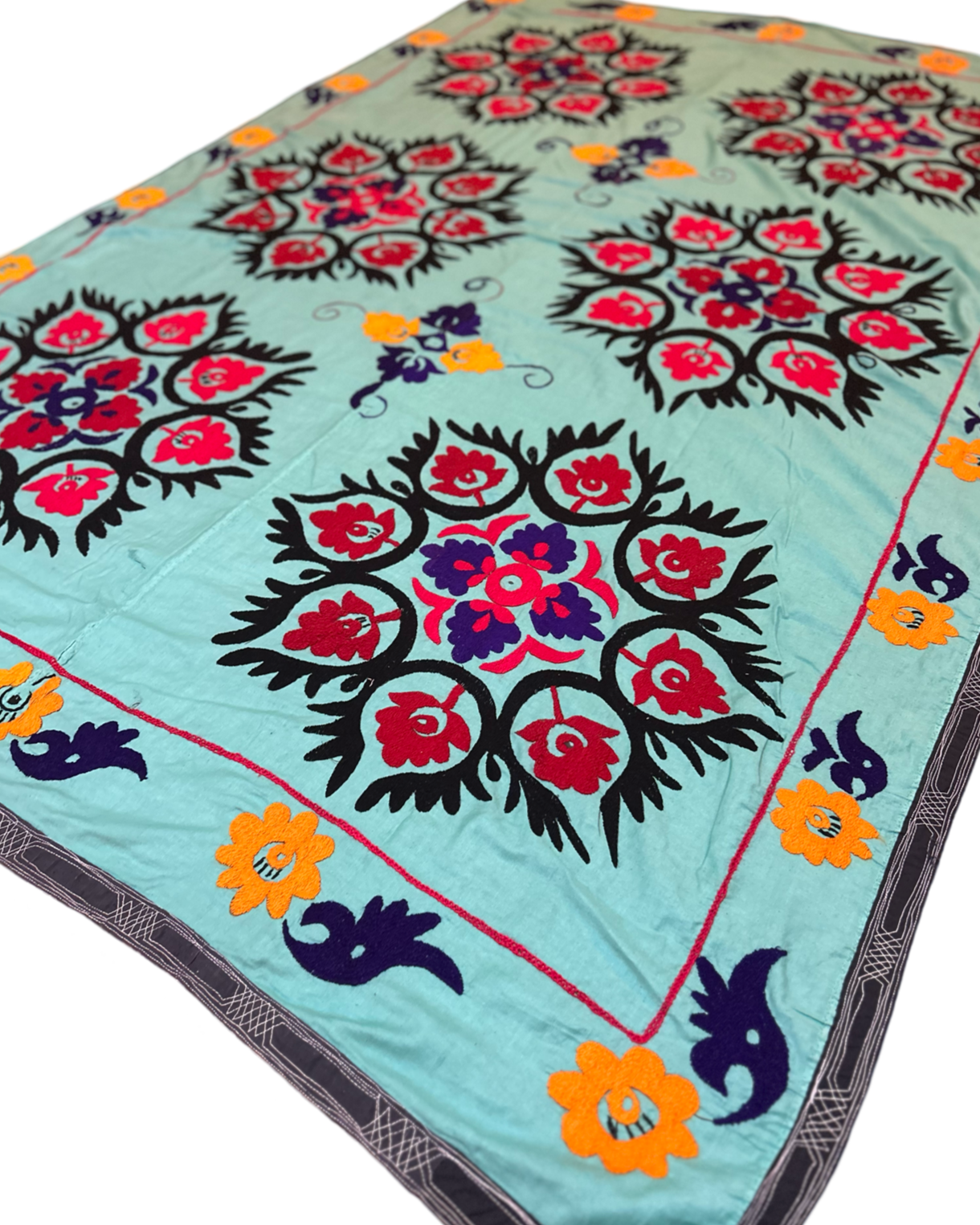 Suzani Tapestry in Turquoise