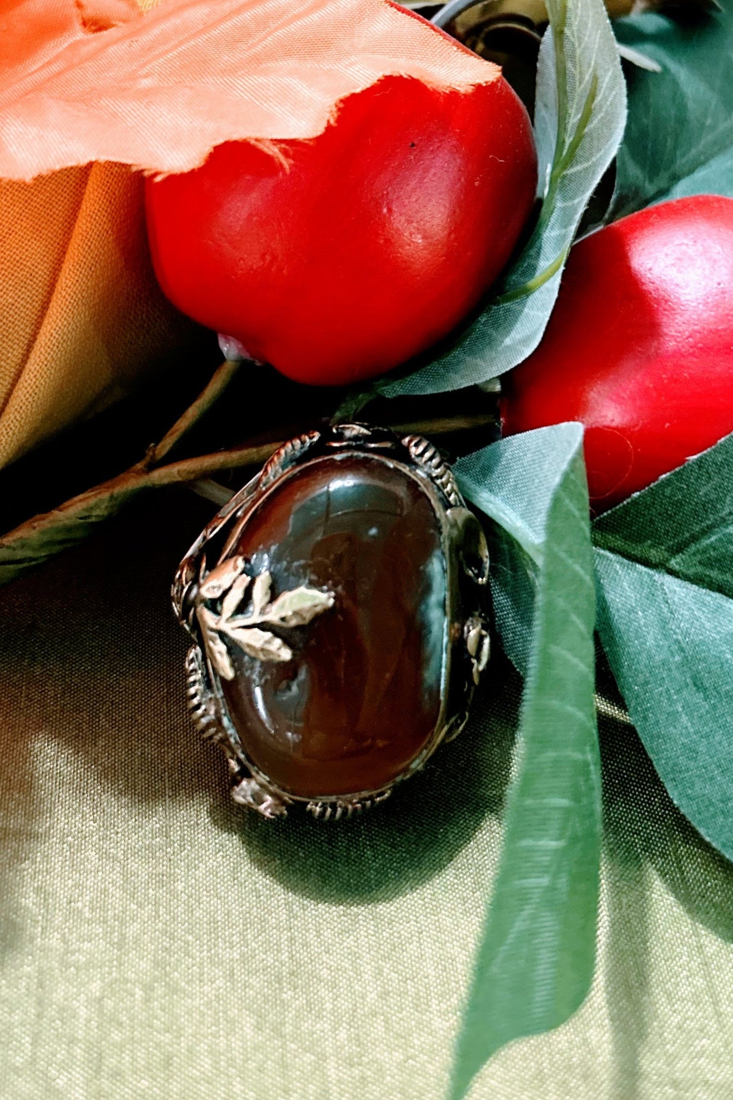 Honey Agate Ring