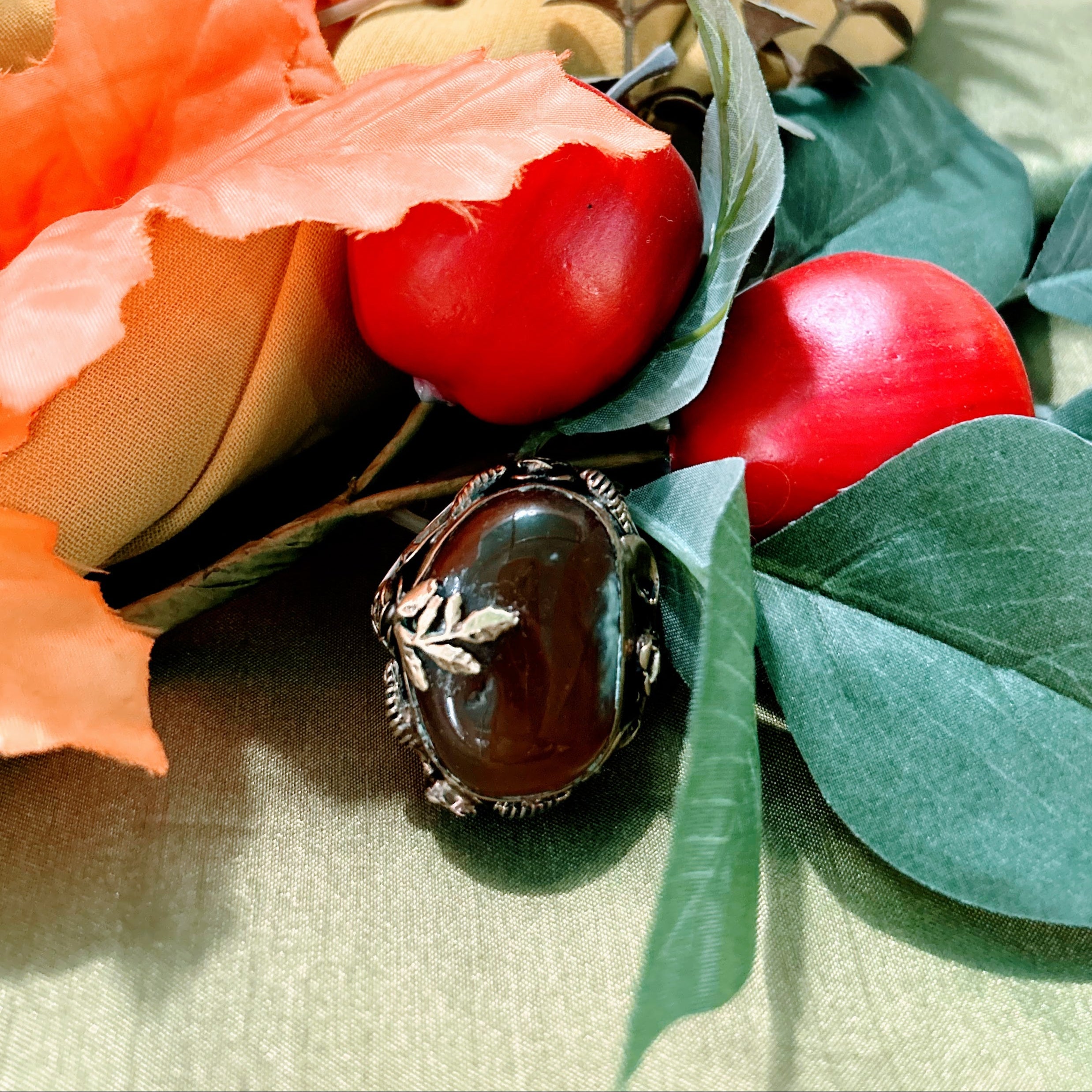 Honey Agate Ring