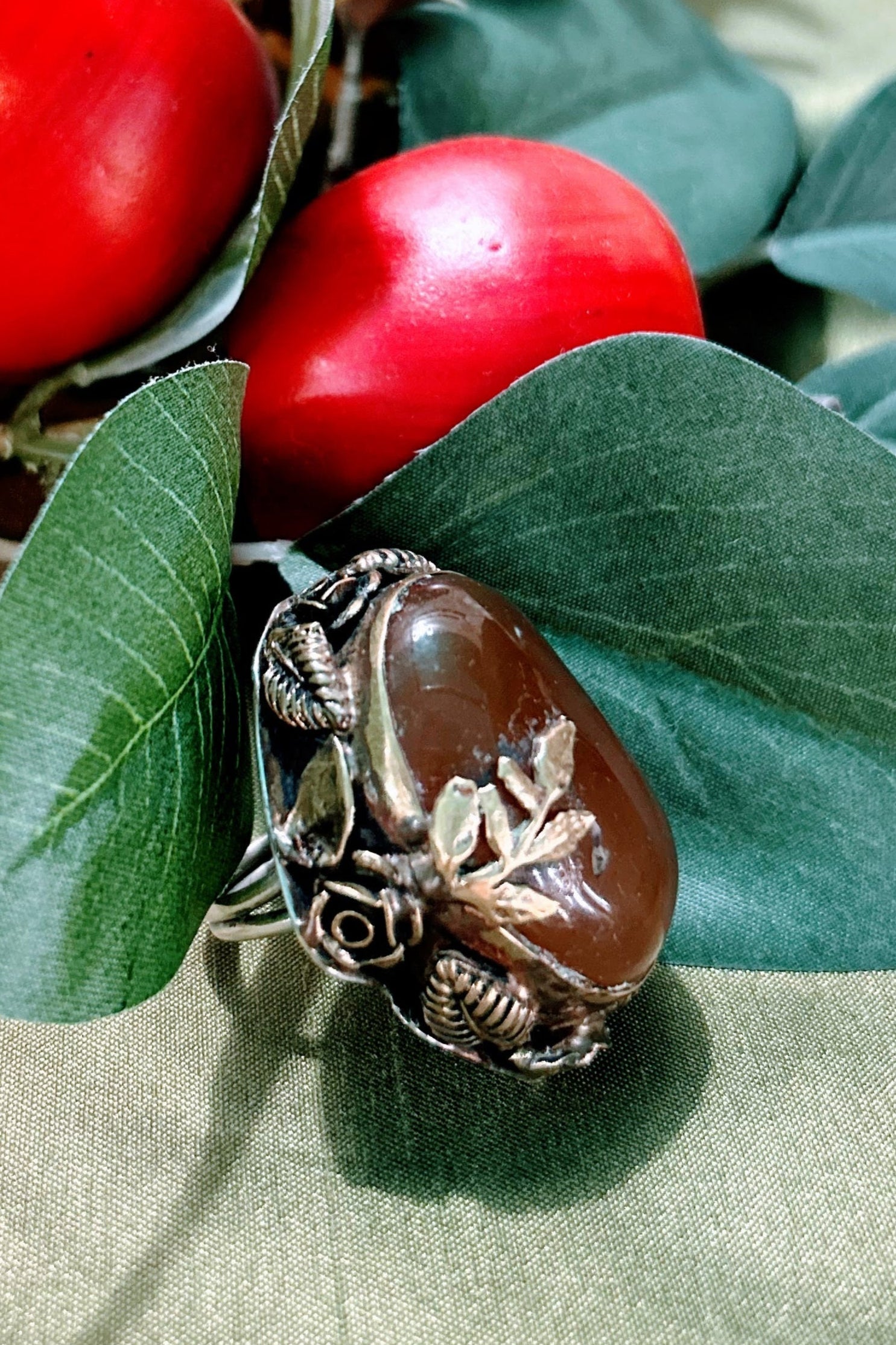 Honey Agate Ring
