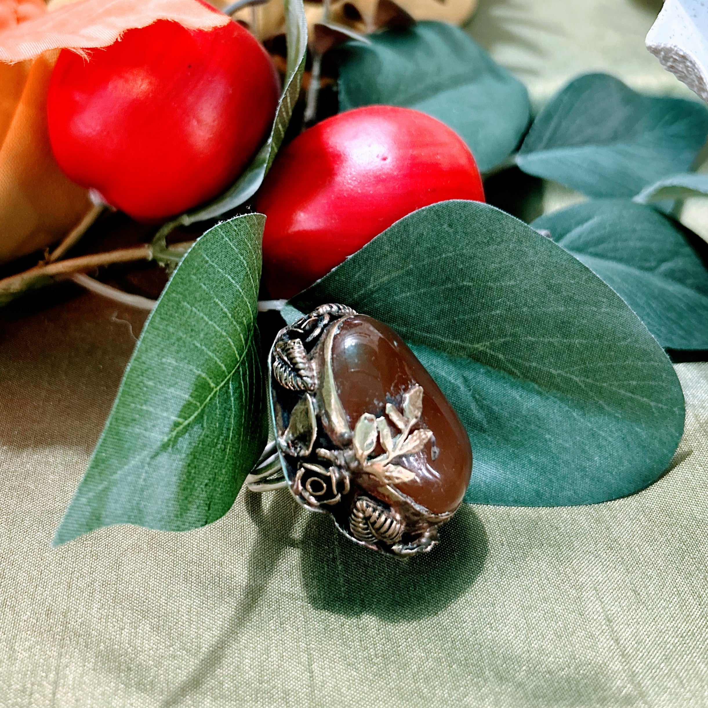 Honey Agate Ring