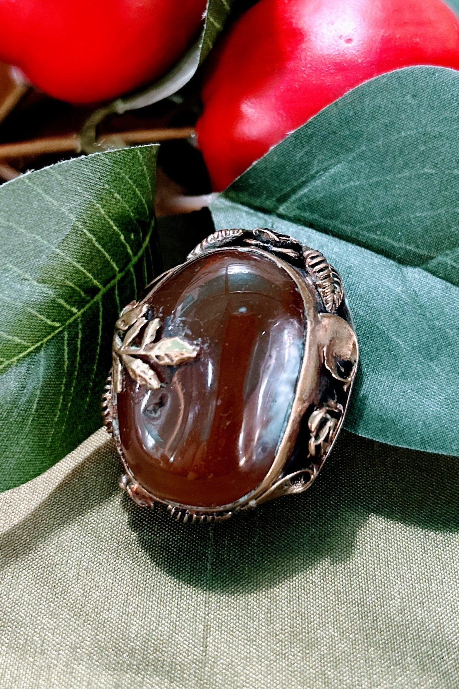 Honey Agate Ring