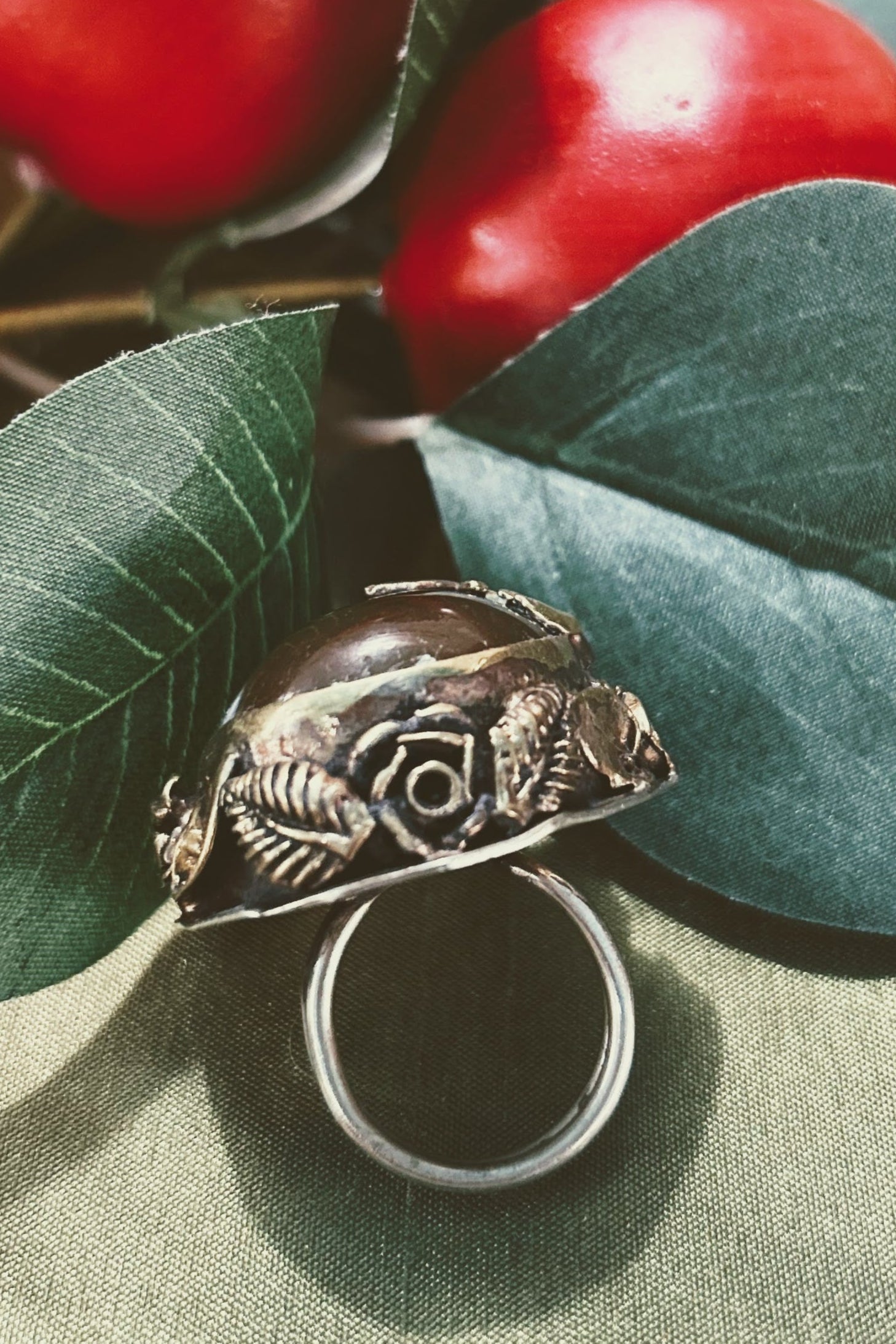 Honey Agate Ring