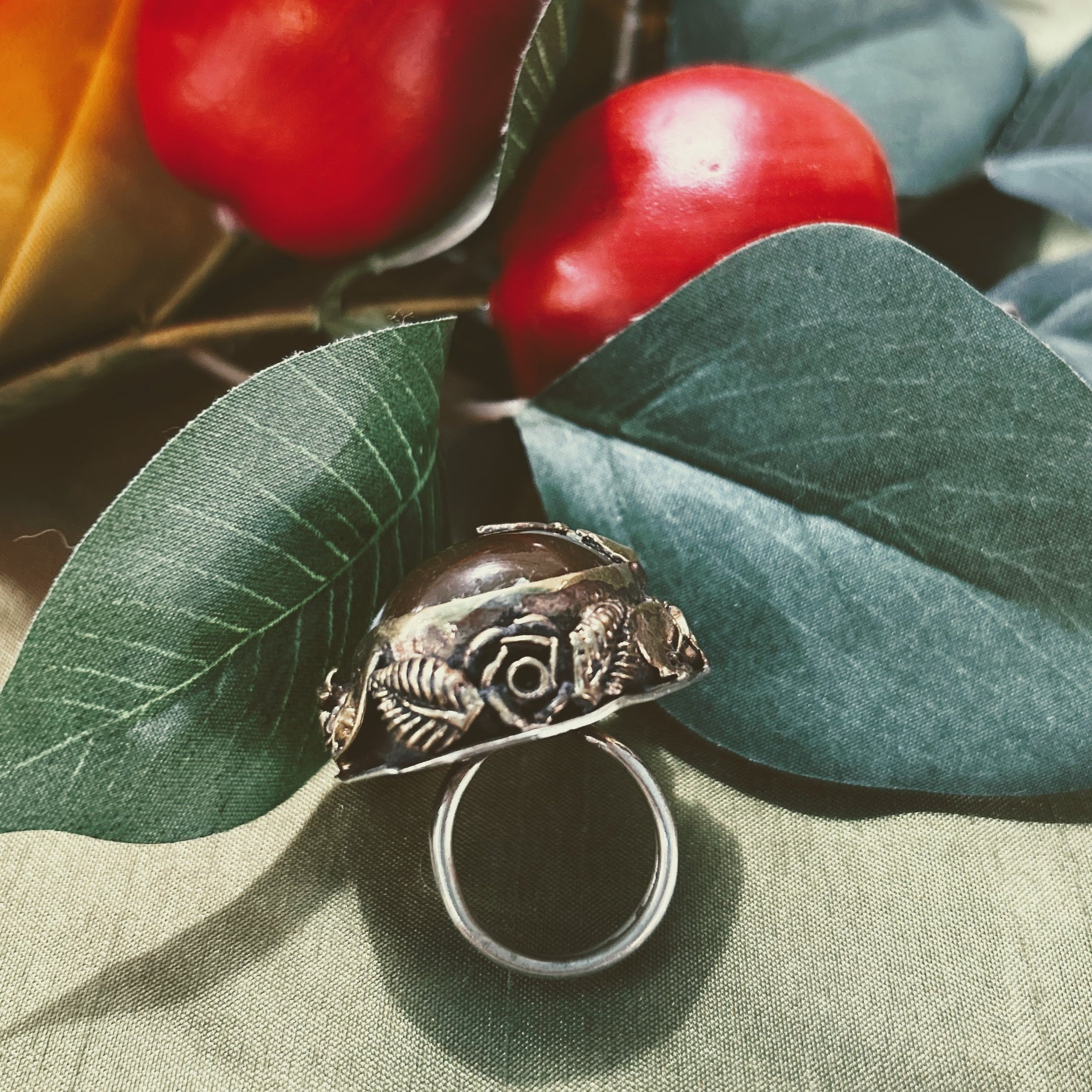 Honey Agate Ring