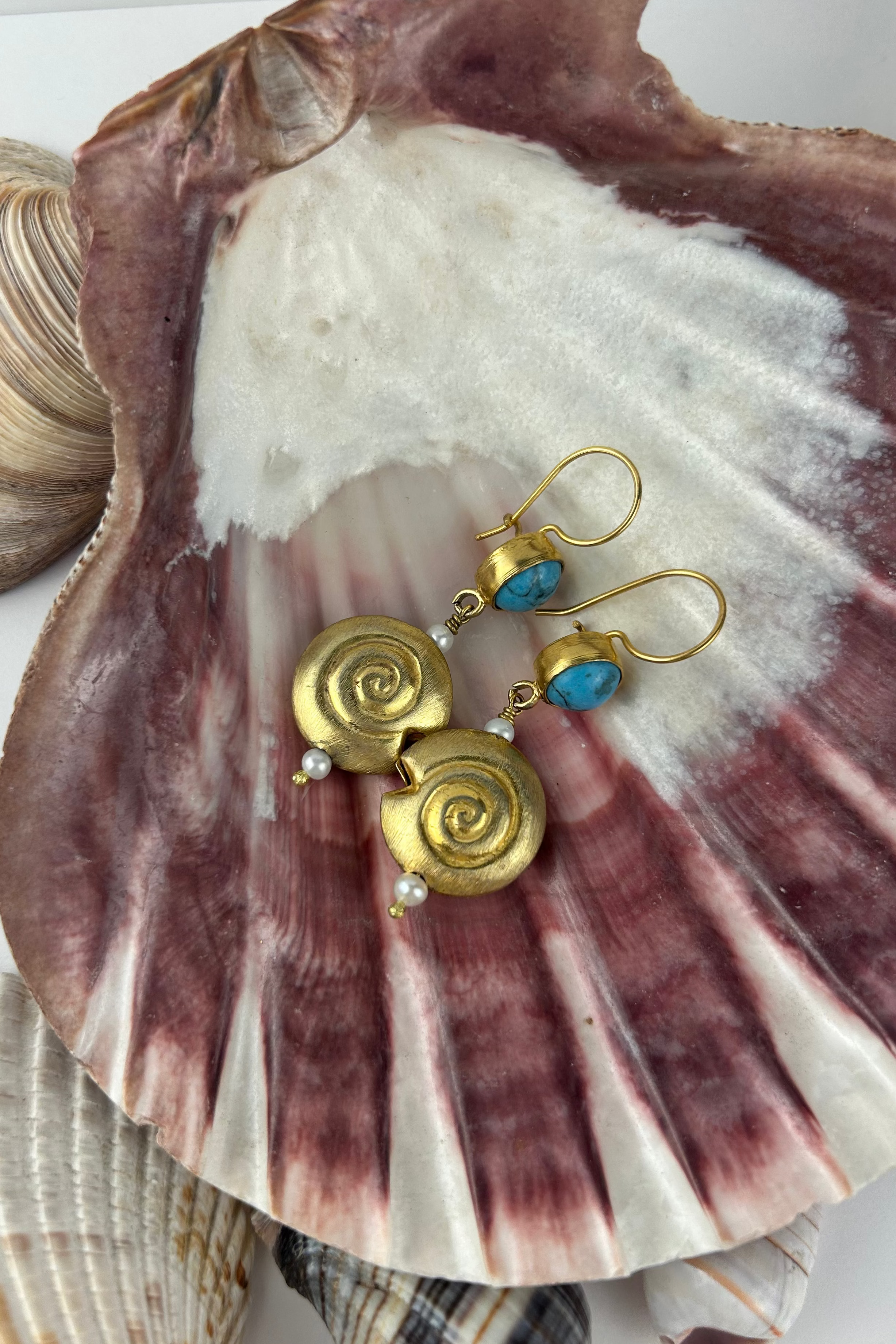 Shell & Turquoise Earrings