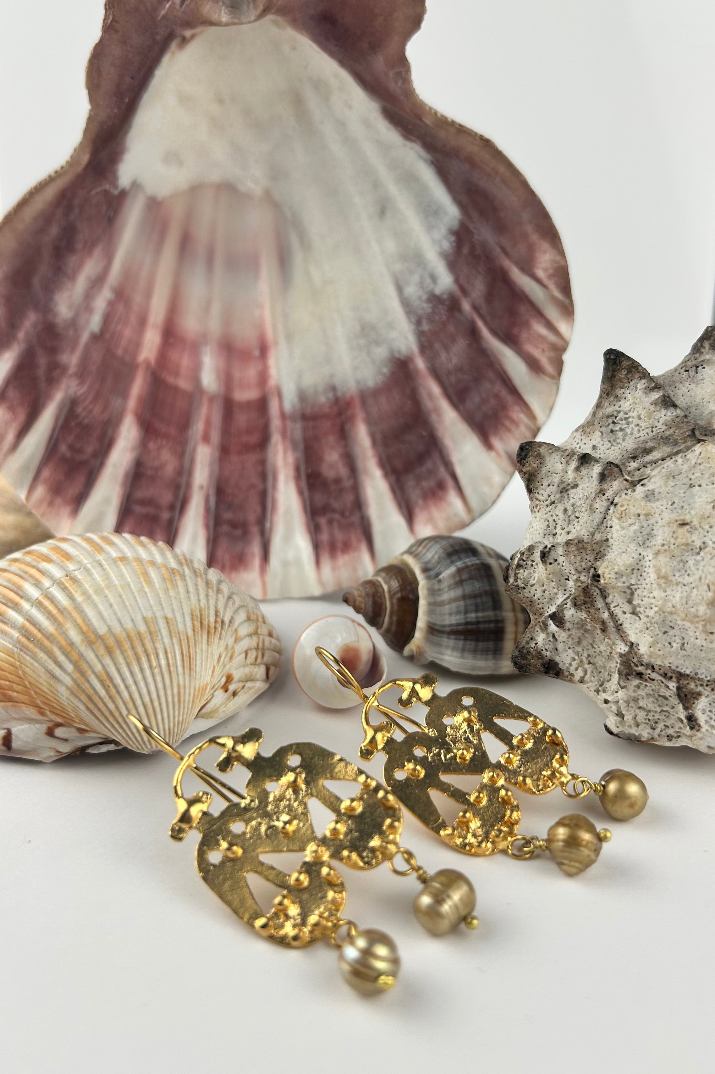 Pompei & Pearl Bead Earrings