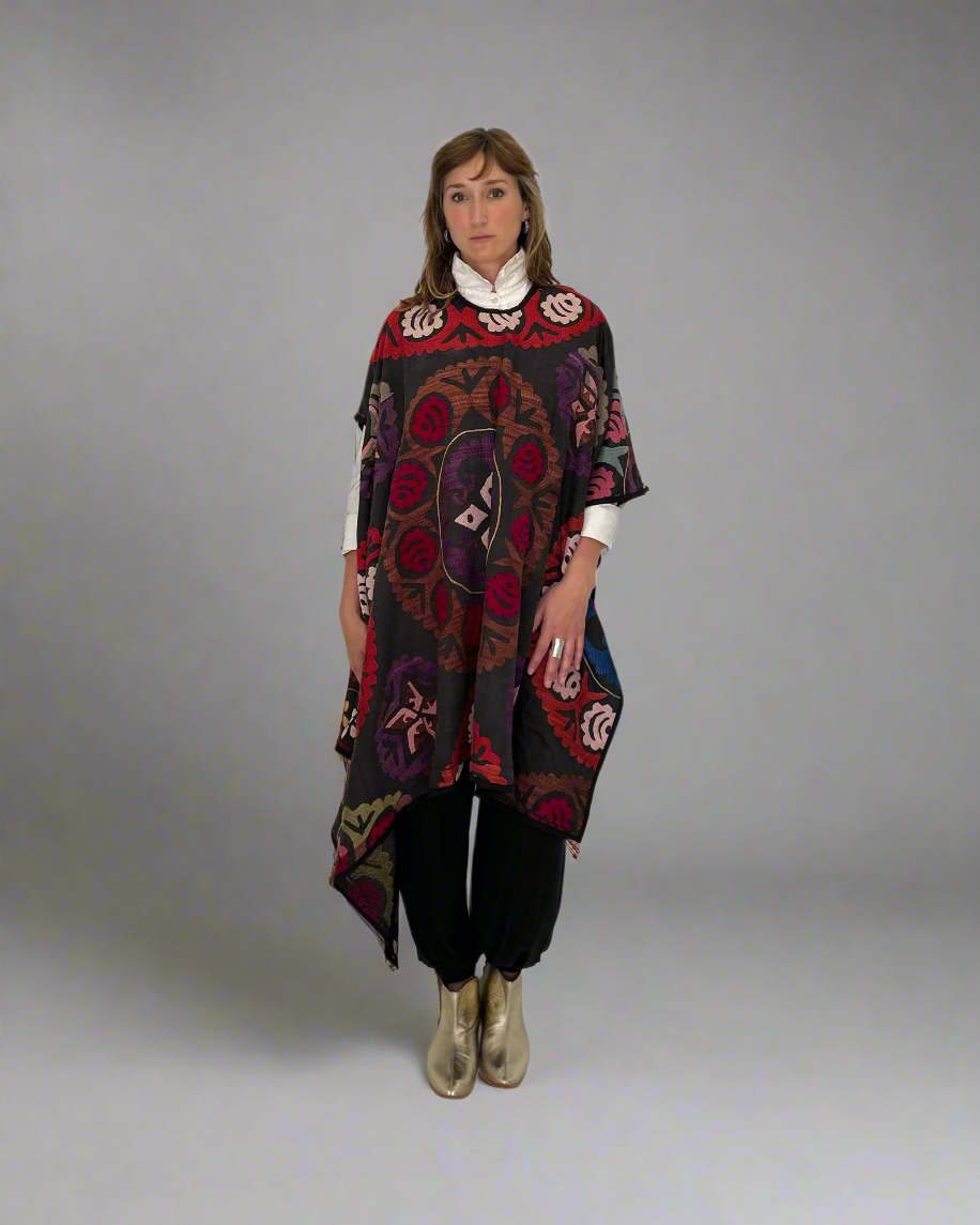 Hermes Vest & Poncho in Black