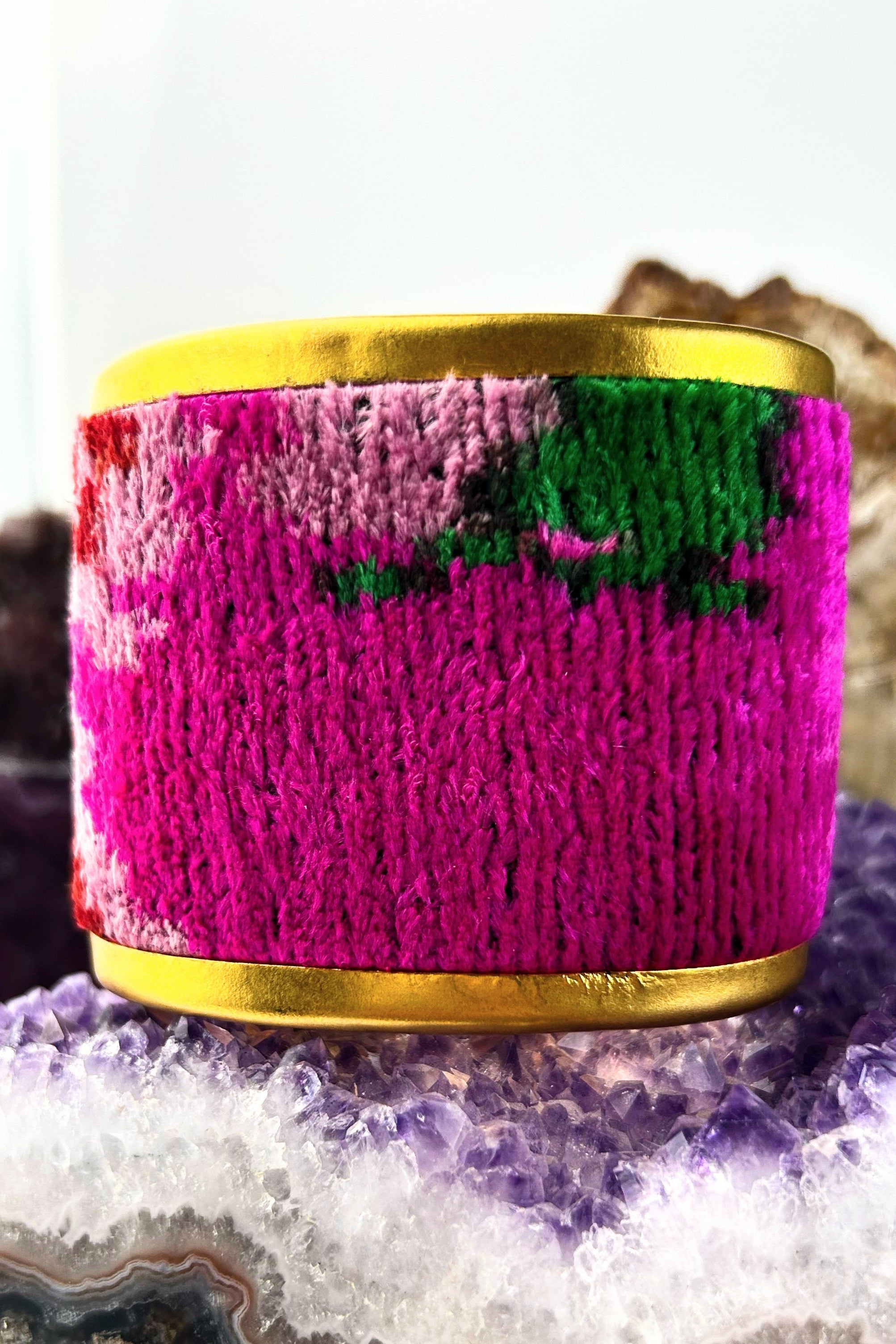 Velvet Ikat Cuff
