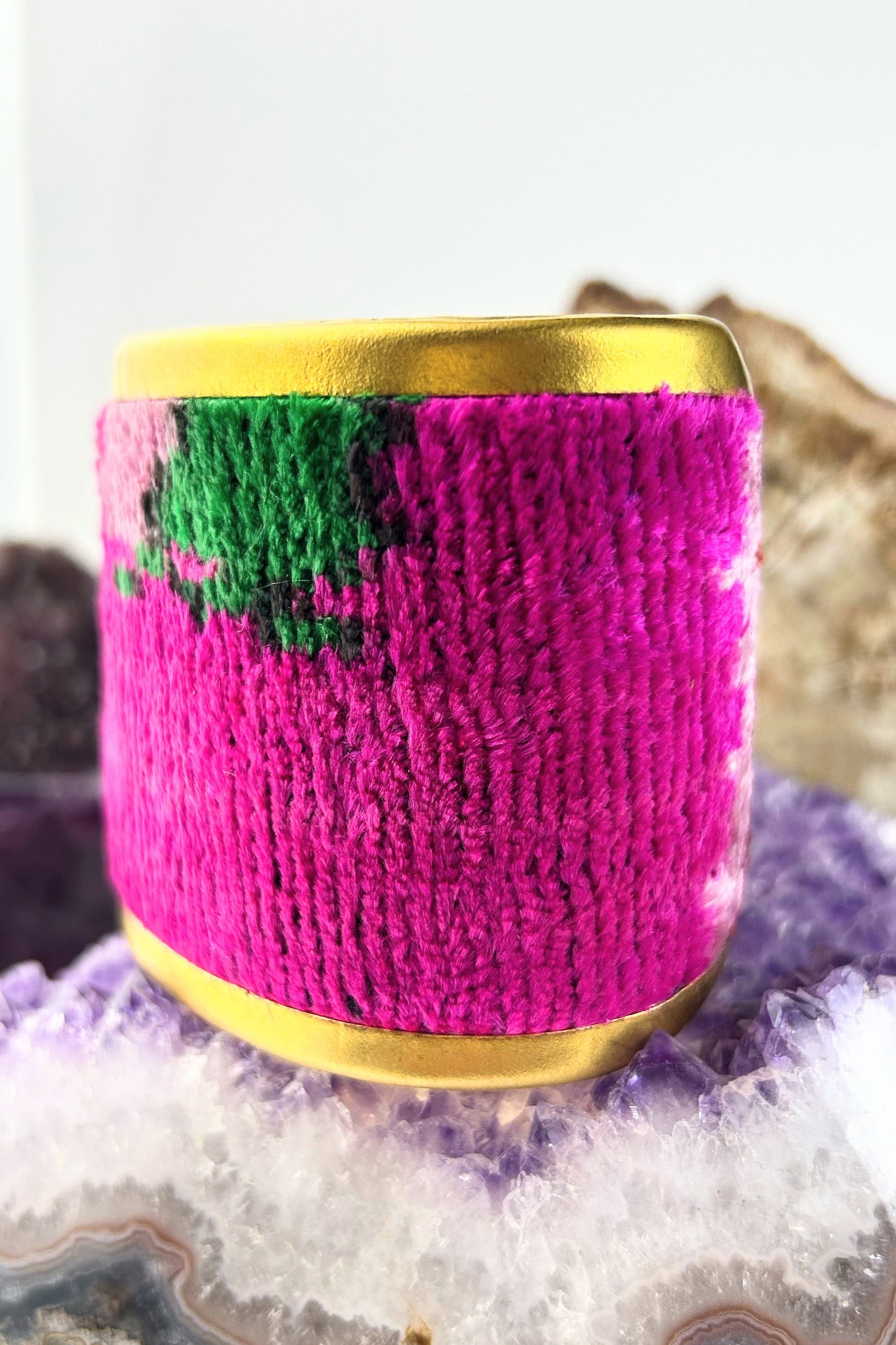 Velvet Ikat Cuff
