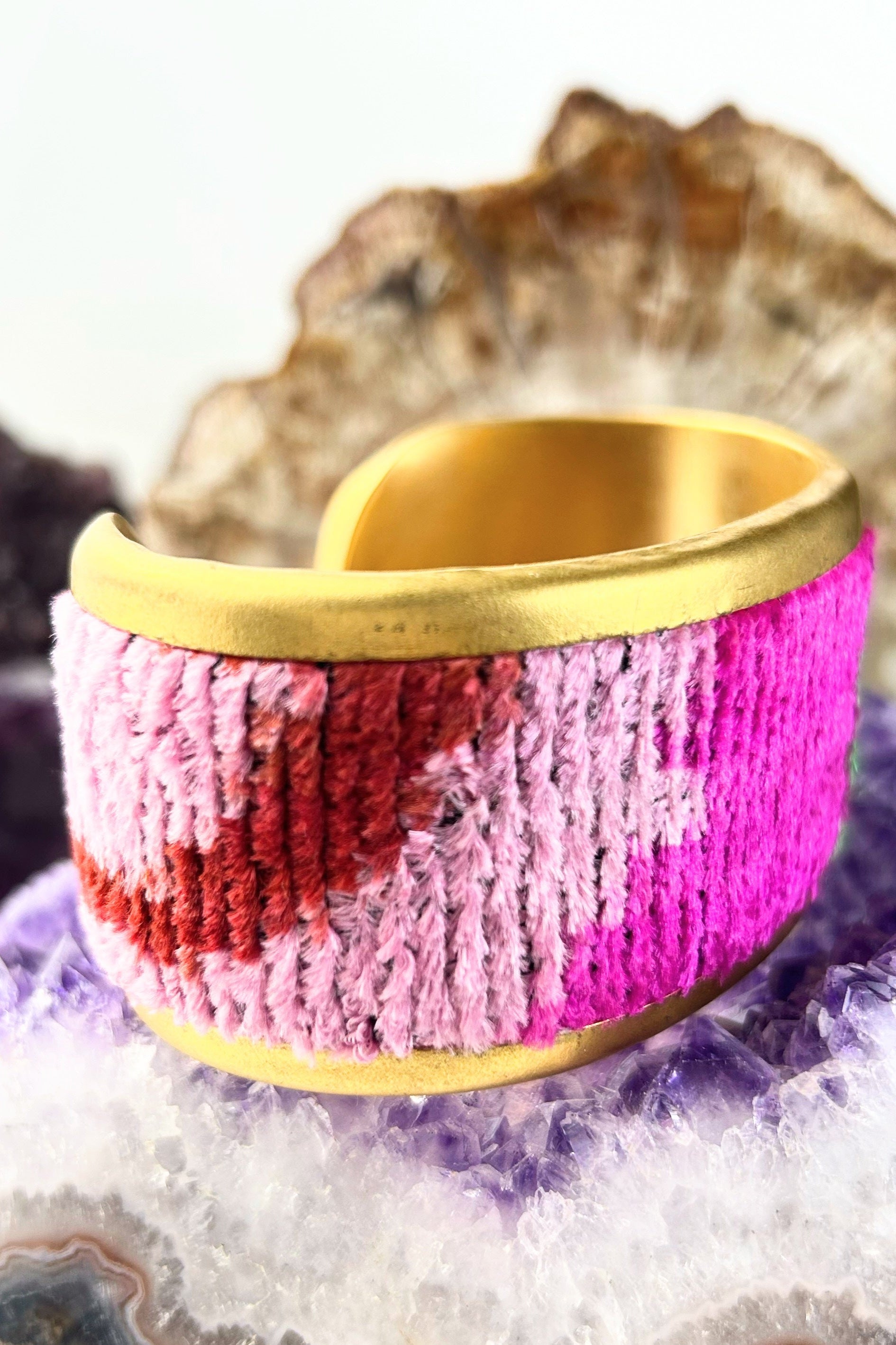 Velvet Ikat Cuff
