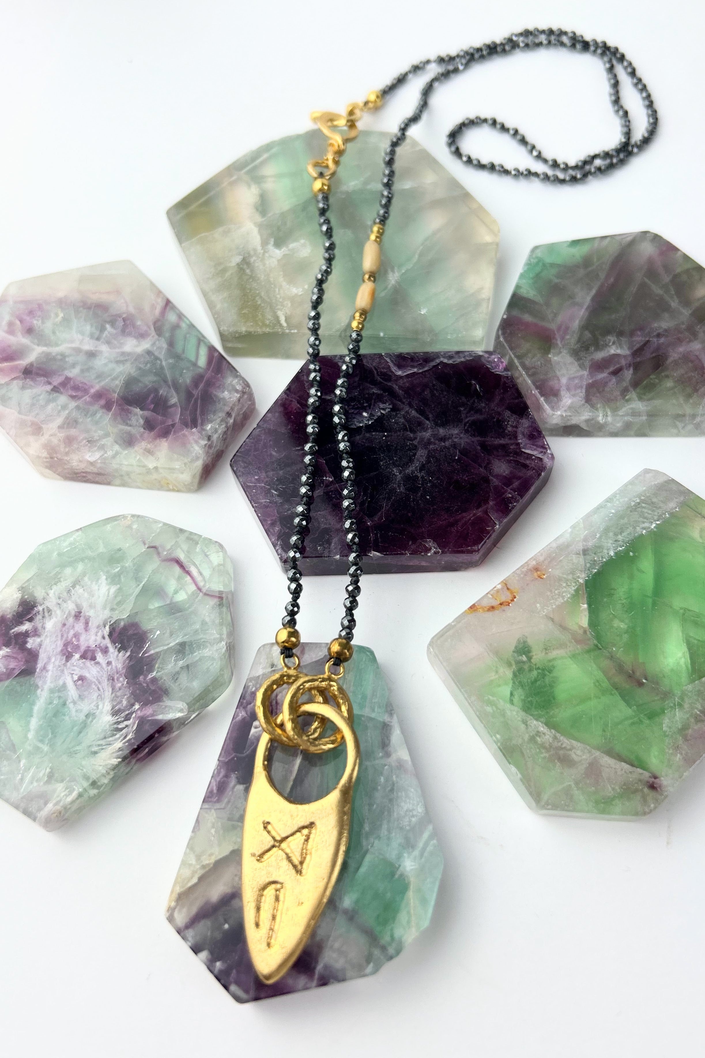 Gok Turk Script Necklace