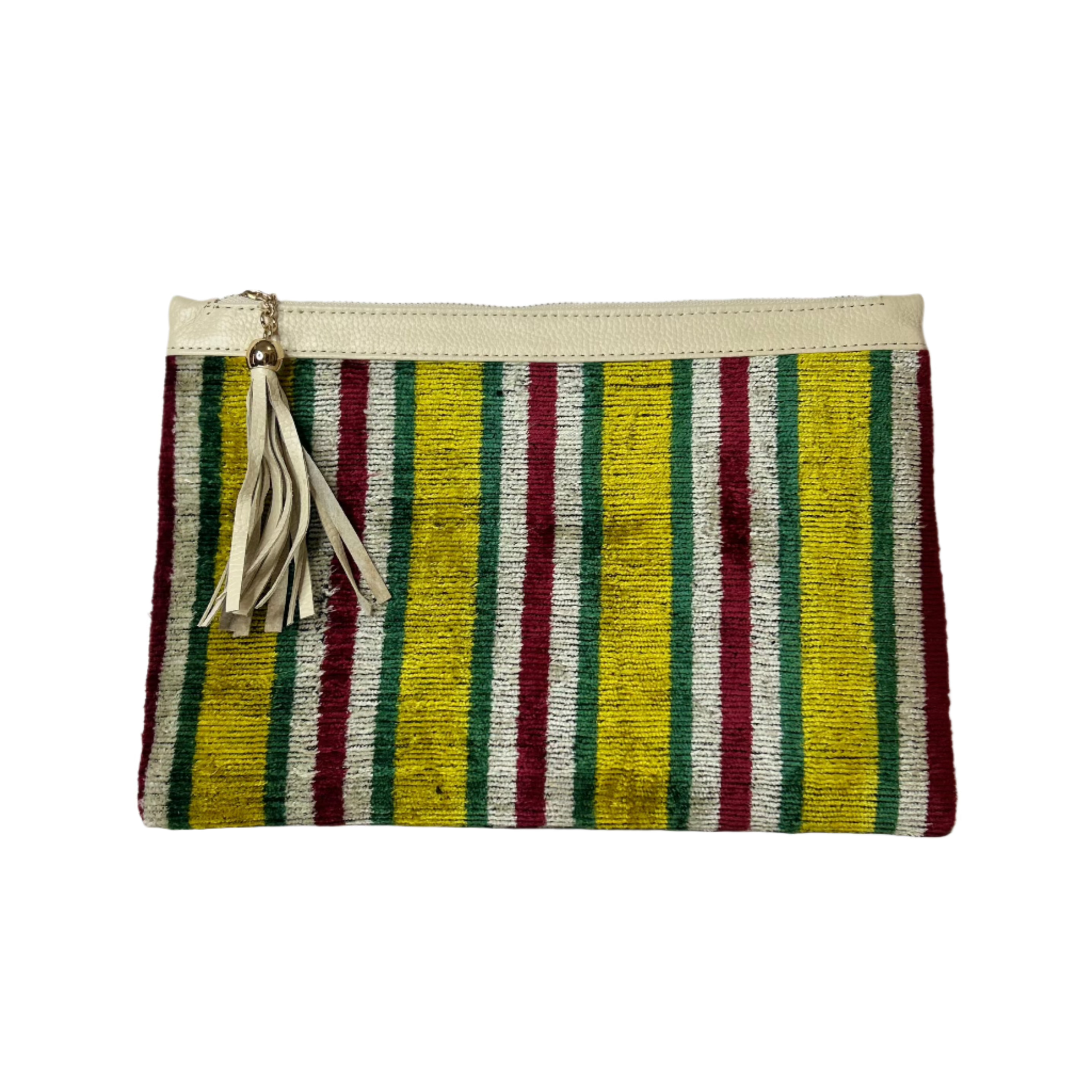 Velvet Stripe Clutch