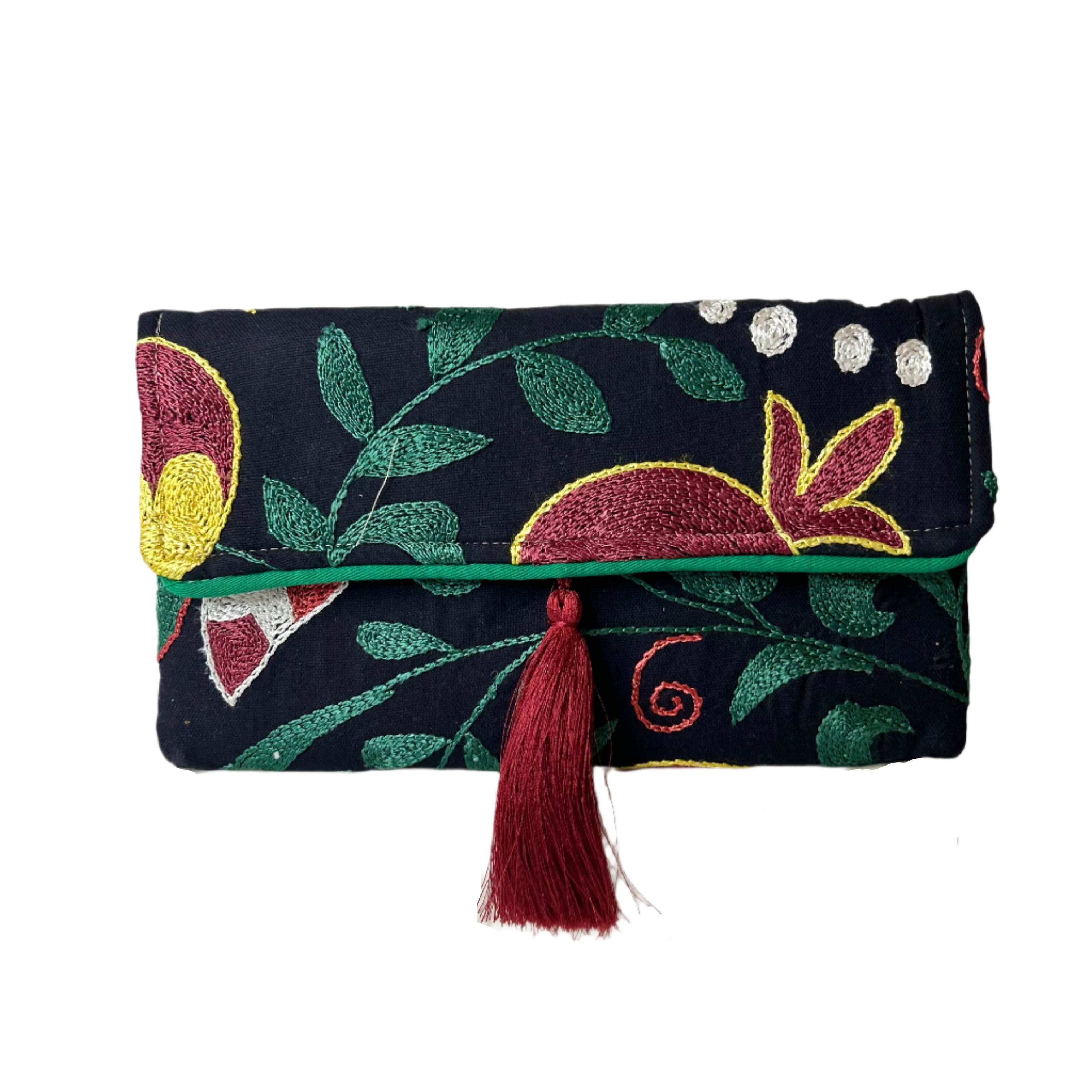 Suzani Pomegranate Clutch