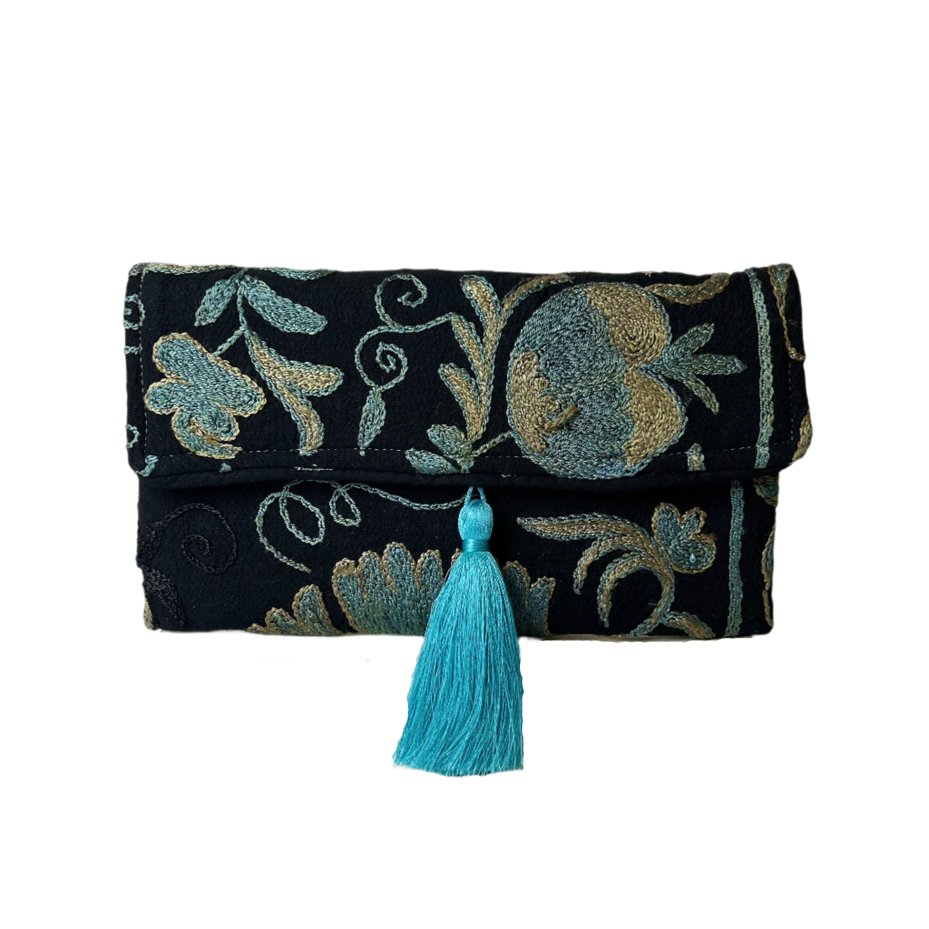 Suzani Floral Clutch