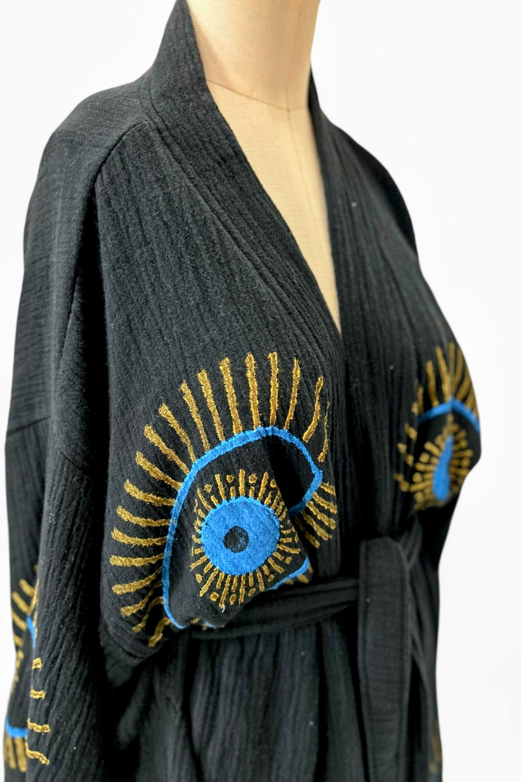 Evil Eye Robe in Black